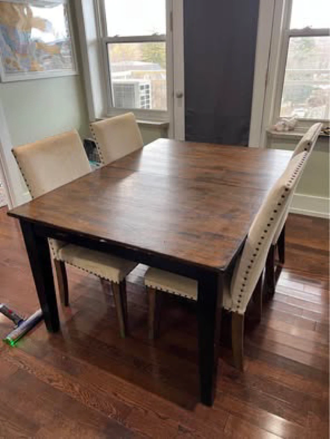 Extendable Dining Table with Chairs