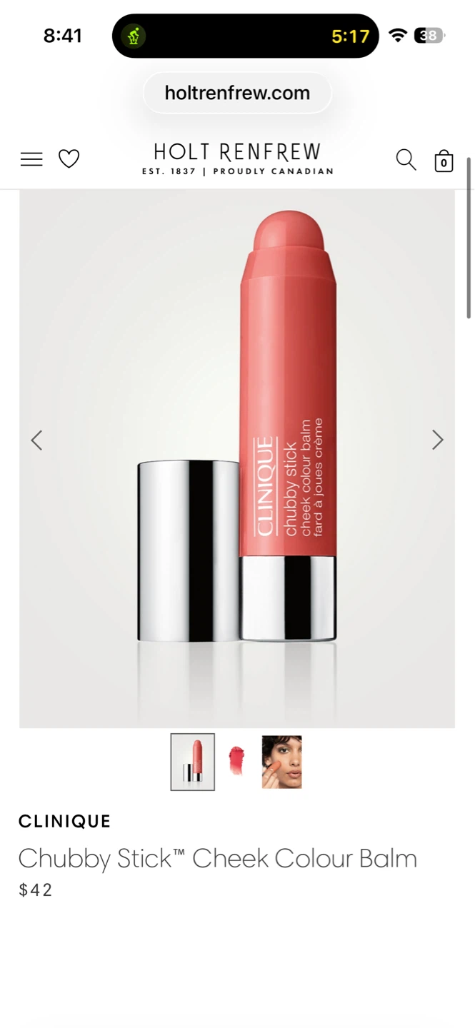 Clinique Chubby Stick Cheek Colour Balm - 02 Robust Rhubarb - photo 2
