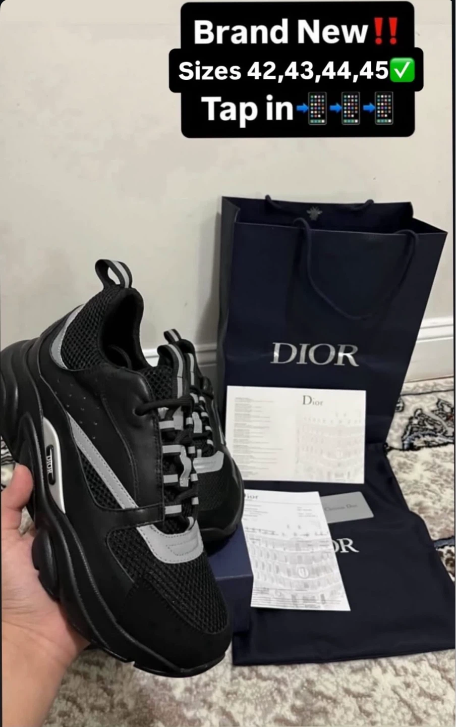 Dior B22 Sneakers Black