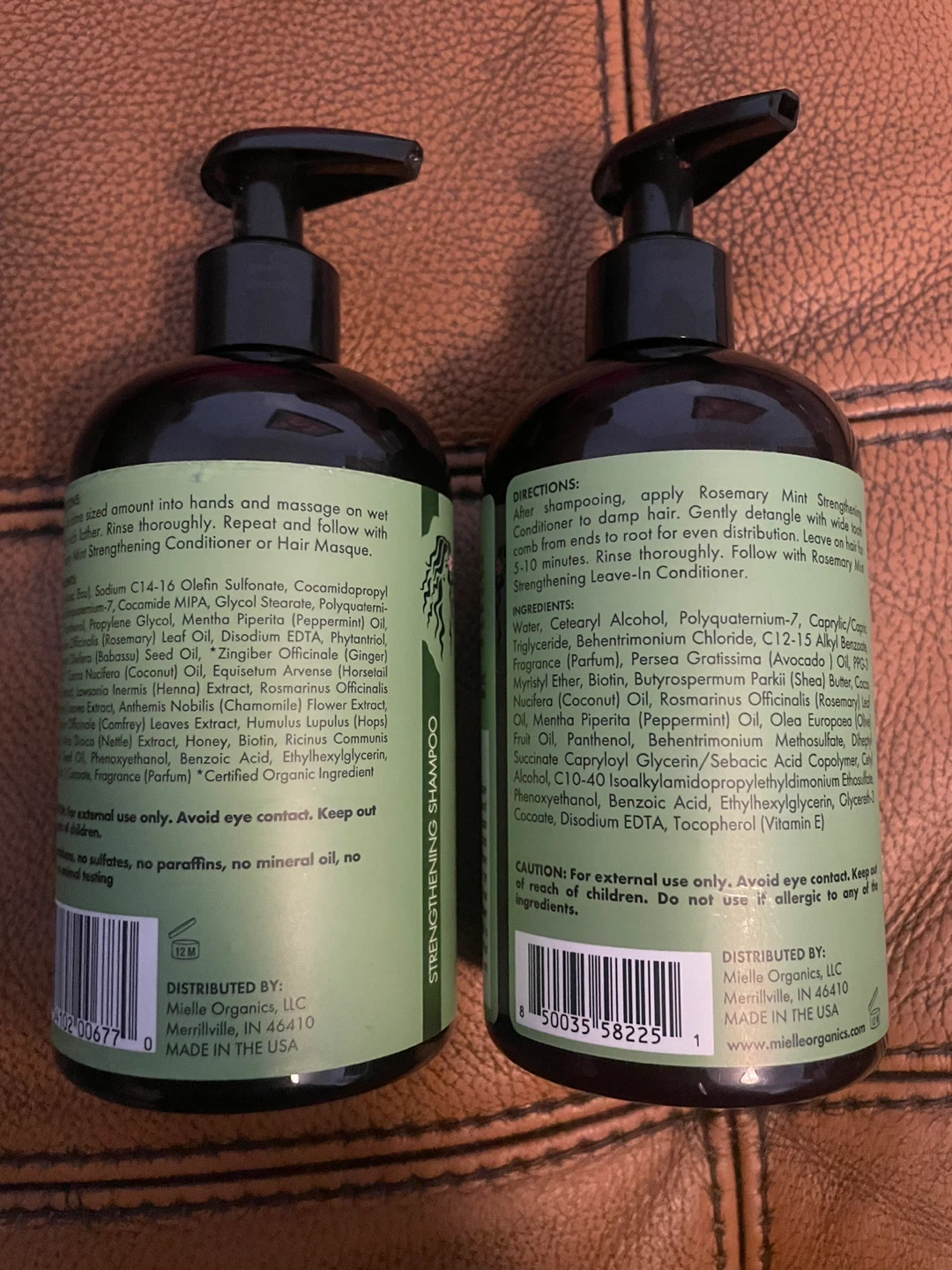 Mielle Rosemary Mint Strengthening Shampoo and conditioner 355ml - photo 3