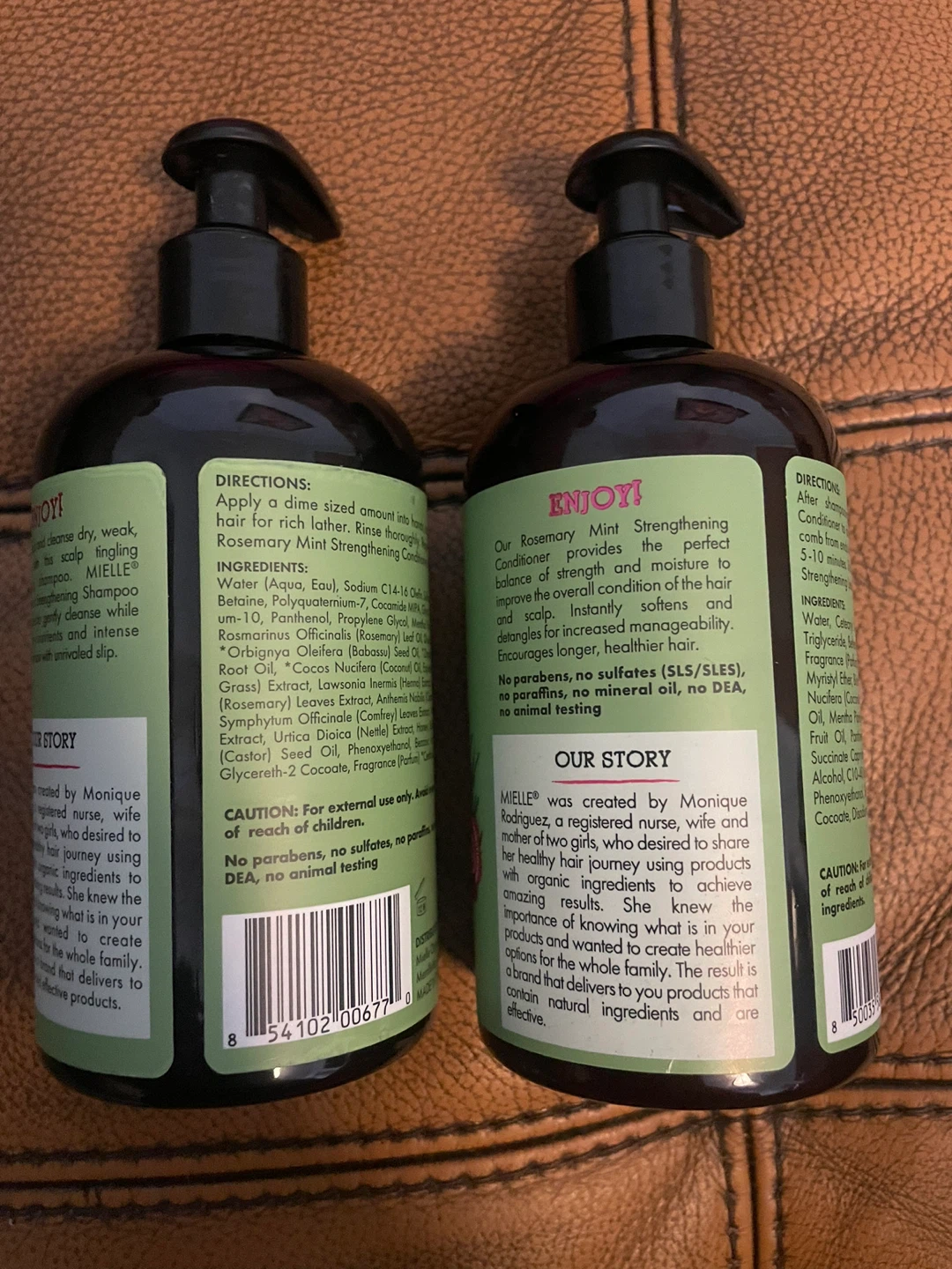 Mielle Rosemary Mint Strengthening Shampoo and conditioner 355ml - photo 2