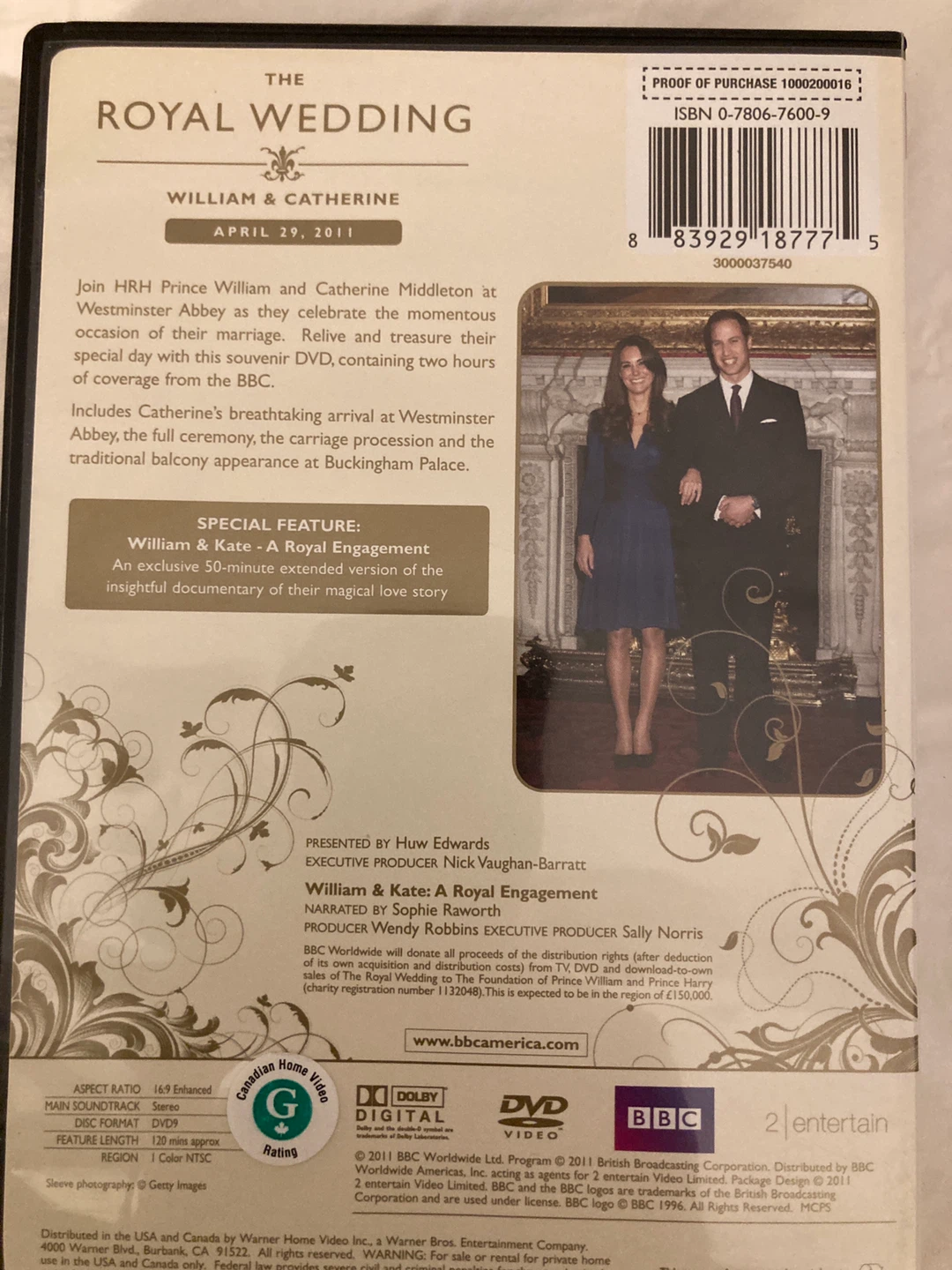 The Royal Wedding William & Catherine DVD - photo 3