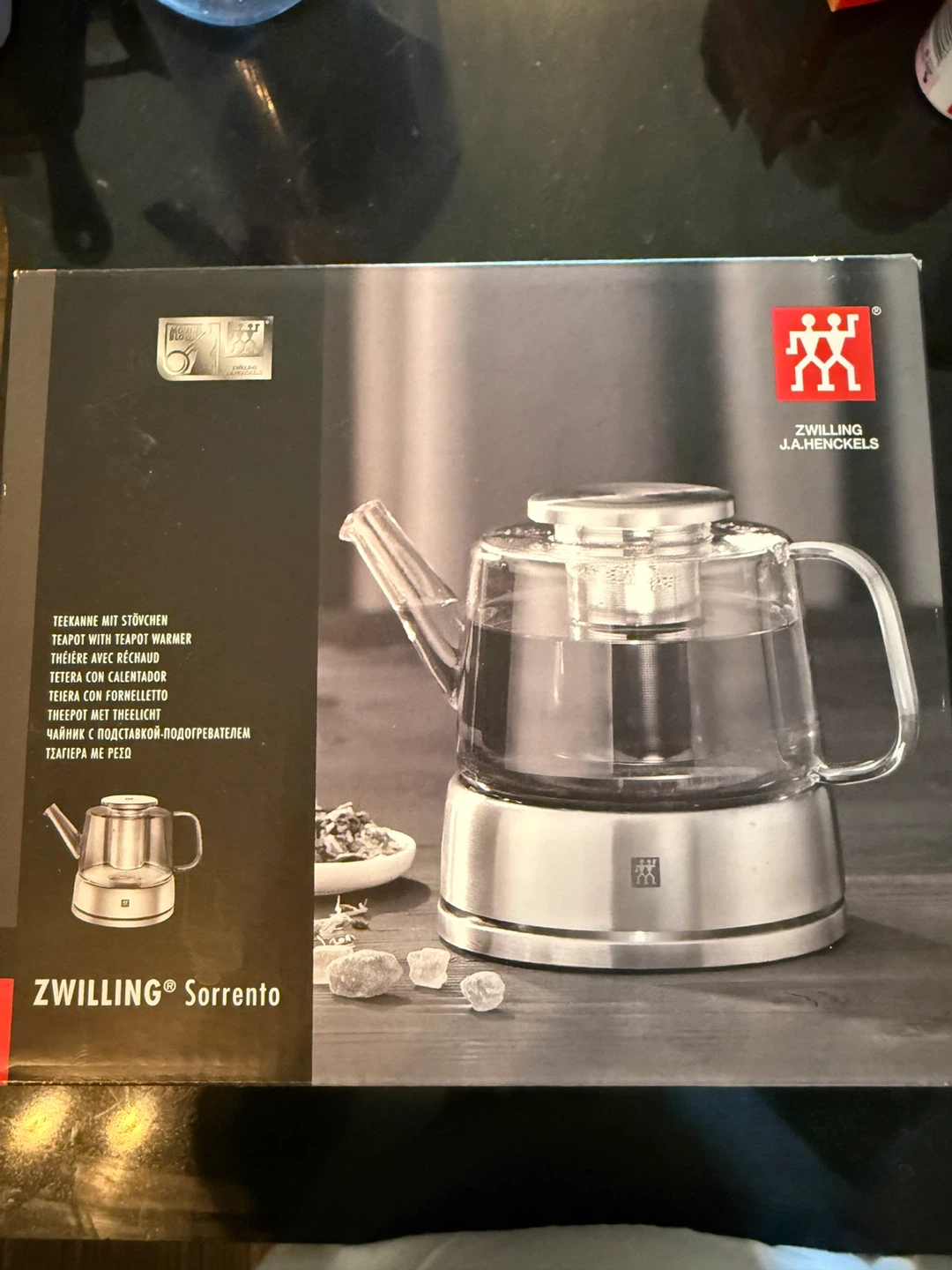 Zwilling Sorrento Glass Teapot with Warmer