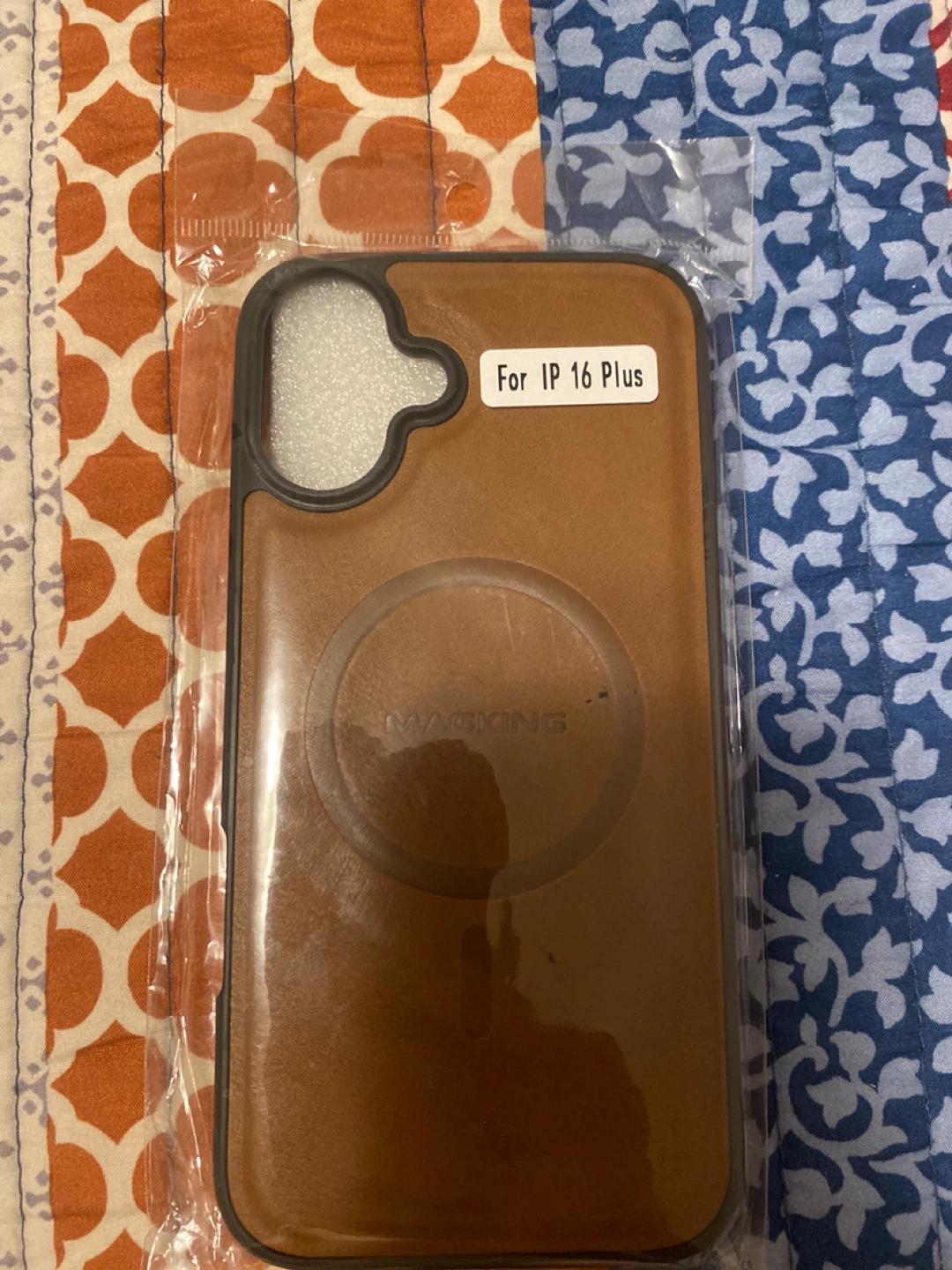 MAGKING fake Leather Phone Case for iPhone 16 Plus