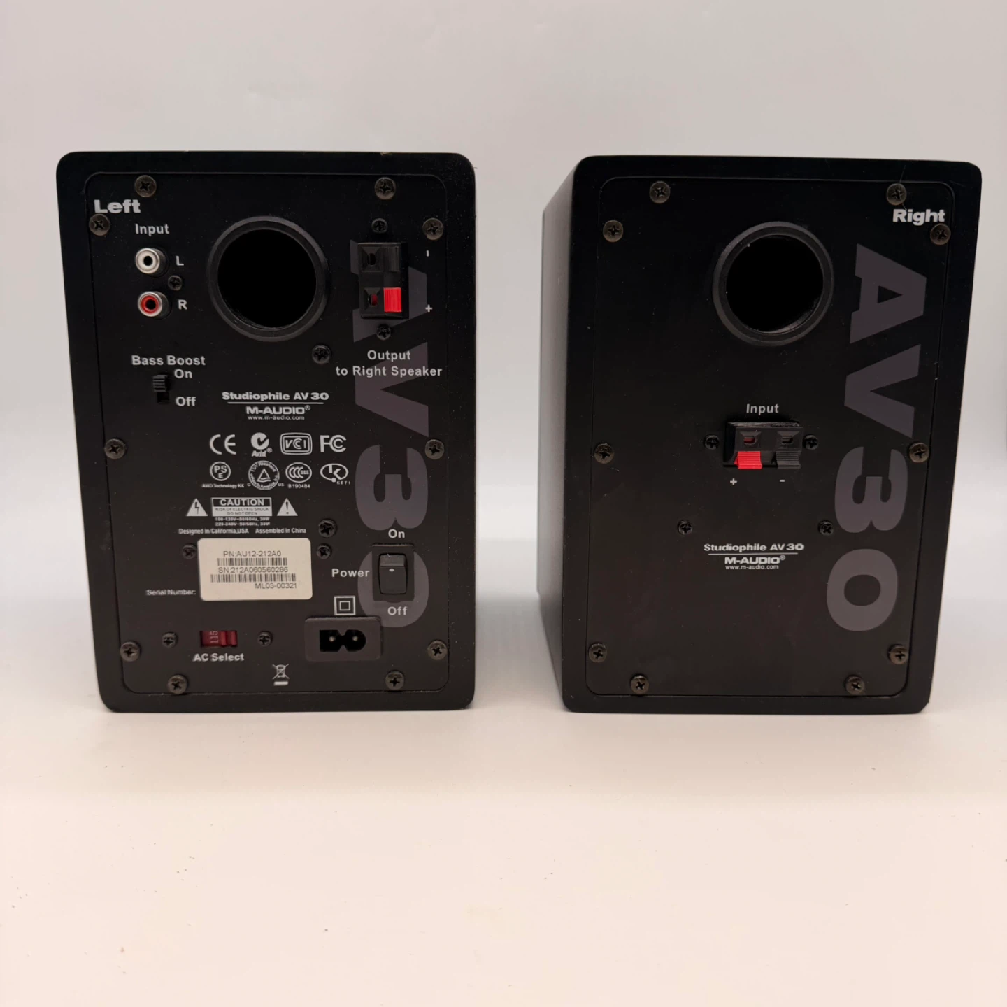 M-Audio Studiophile AV 30 Powered Speakers - photo 3
