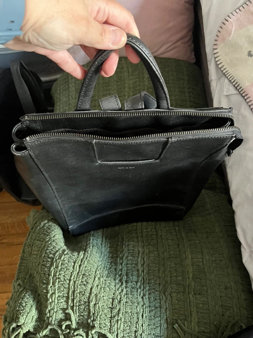 Matt & Nat Black Faux Leather Backpack - photo 3