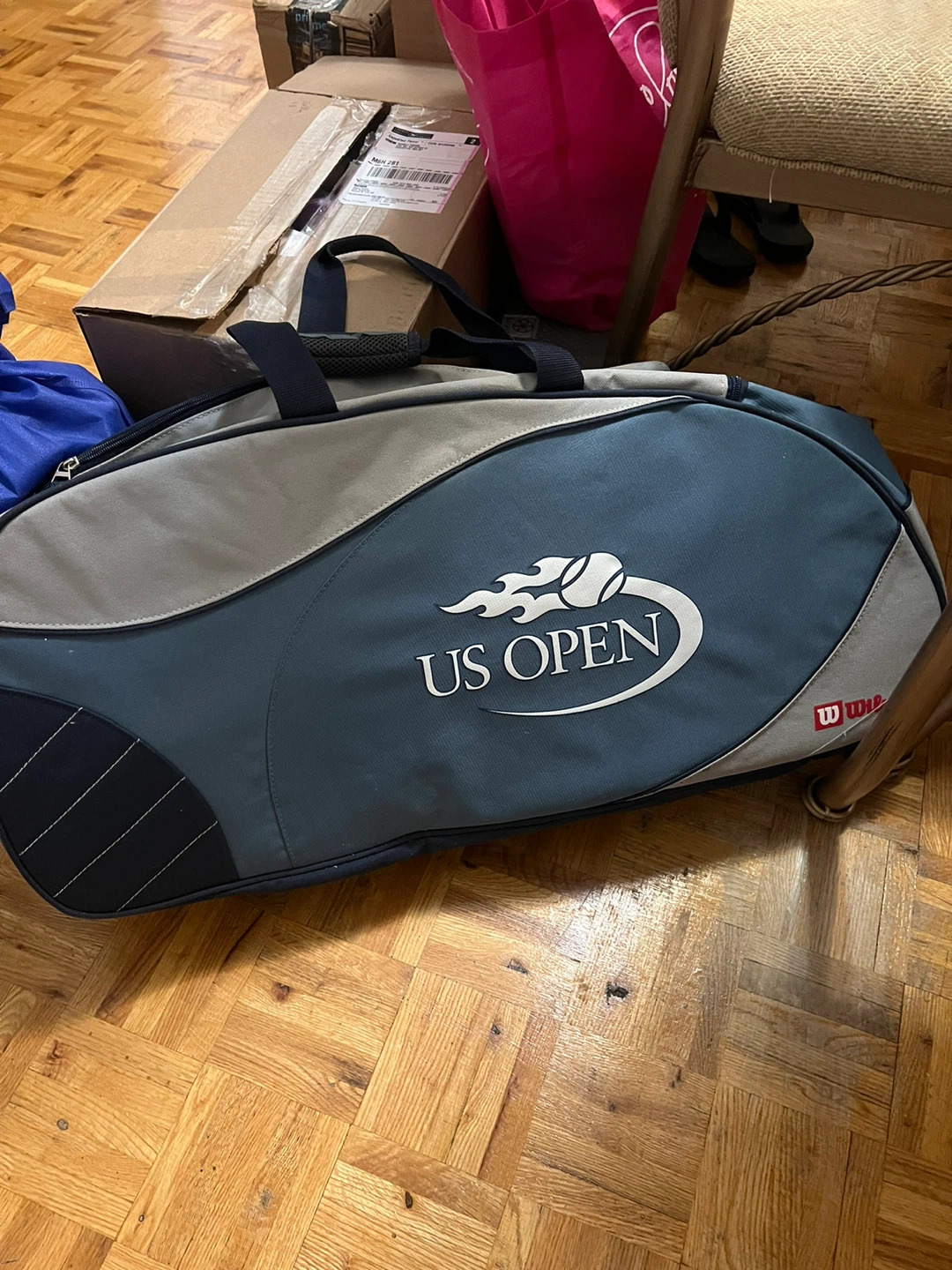 US Open Tennis Bag with 3 Racquets and 3 tennis balls - photo 3