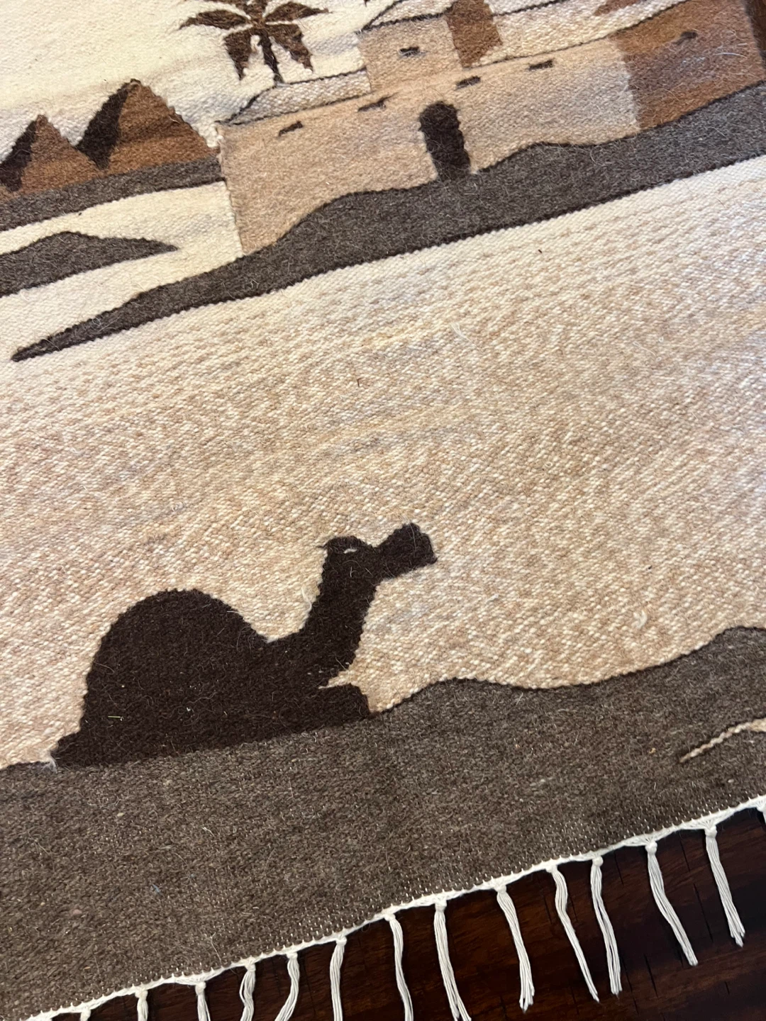 Vintage Artisan Wool Kilim/Textile Art - photo 4