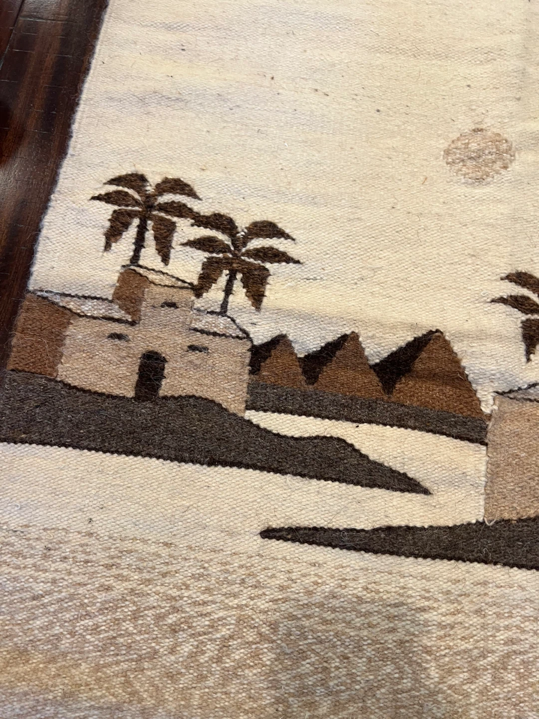 Vintage Artisan Wool Kilim/Textile Art - photo 2