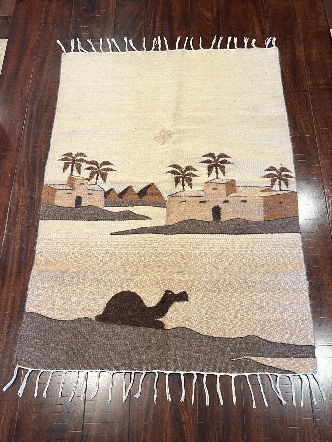 Vintage Artisan Wool Kilim/Textile Art