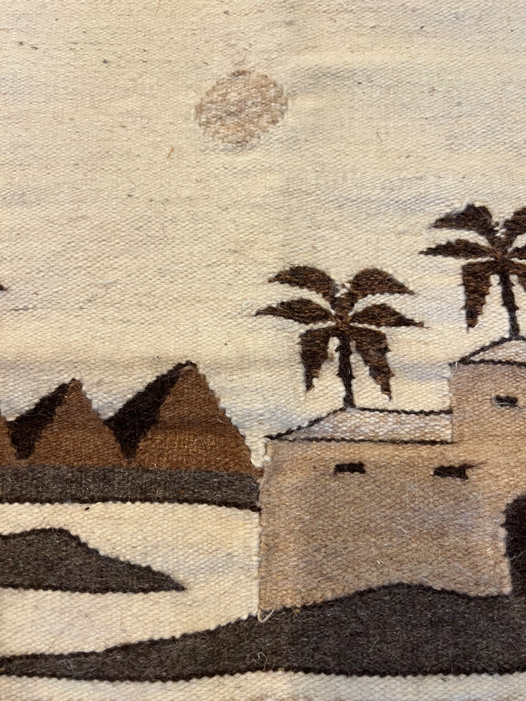 Vintage Artisan Wool Kilim/Textile Art - photo 3