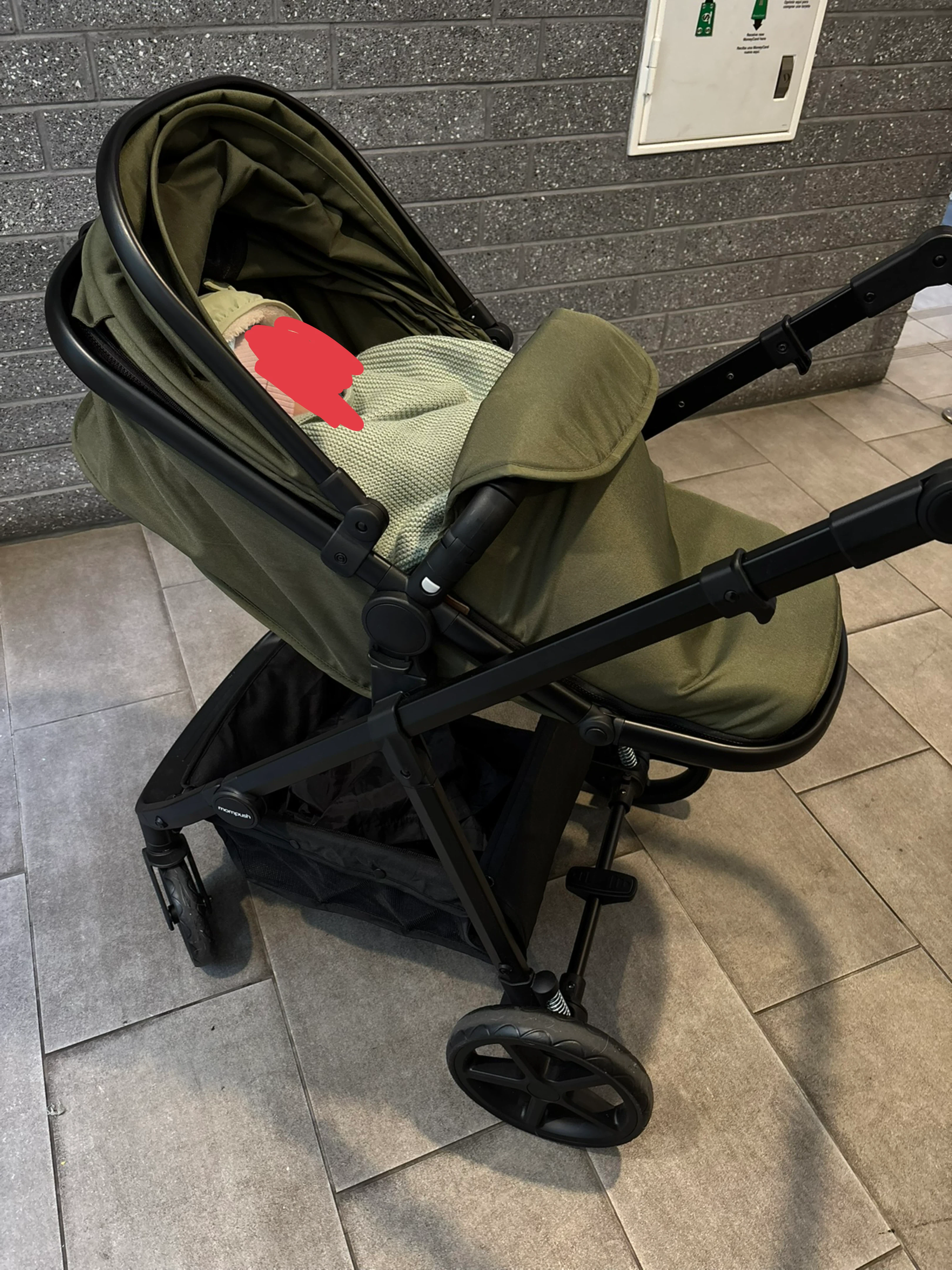 Mompush Meteor 2 Stroller - Forest