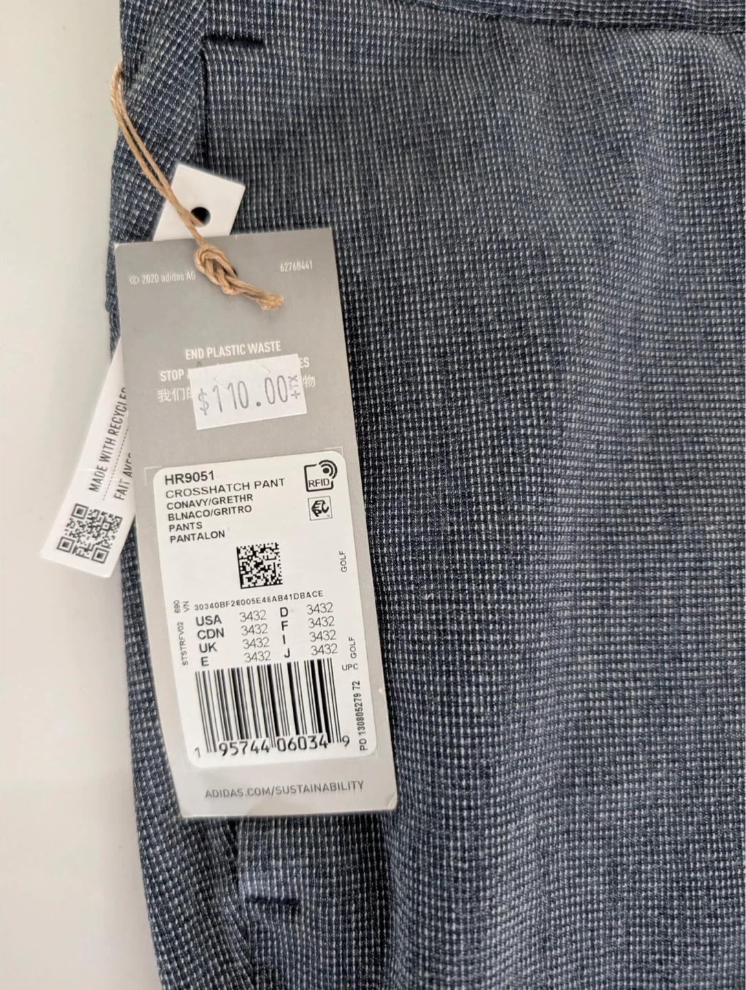 New Adidas Golf Pants - photo 3