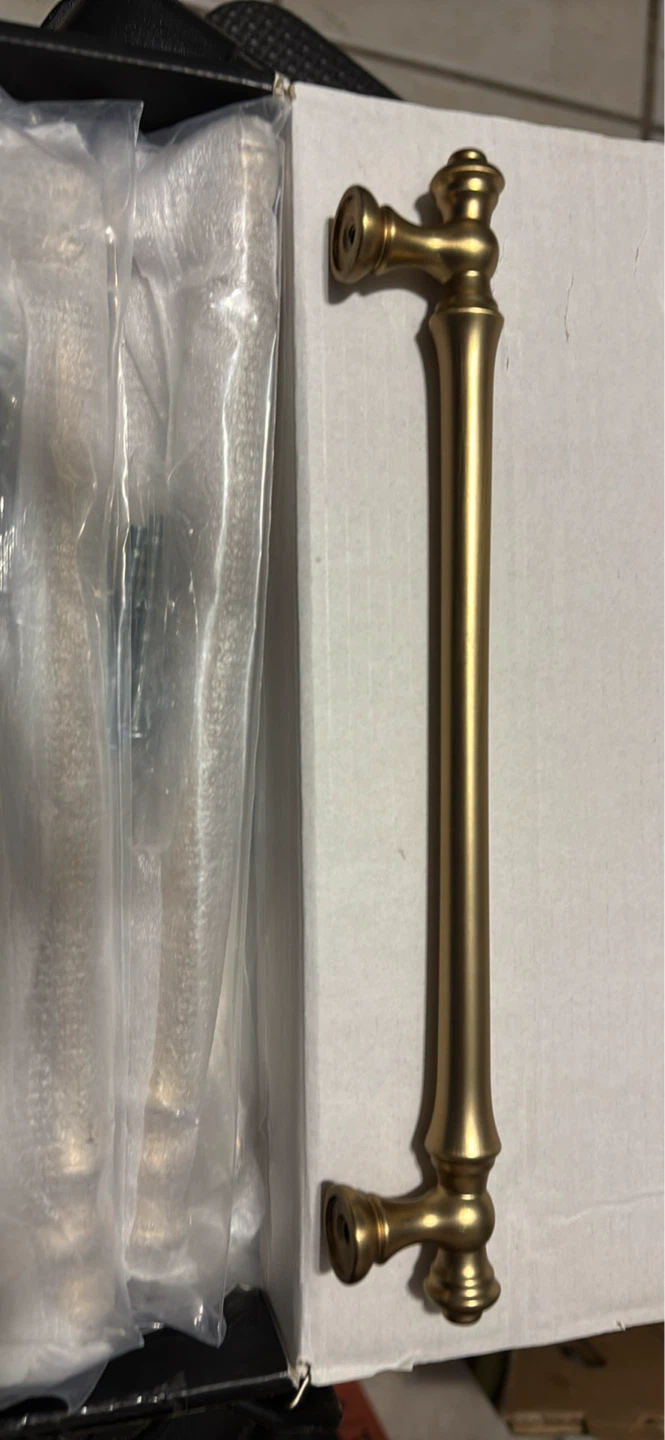 Brass Cabinet Drawer Pulls - Set of 6