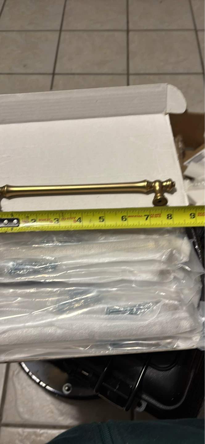 Brass Cabinet Drawer Pulls - Set of 6 - photo 3