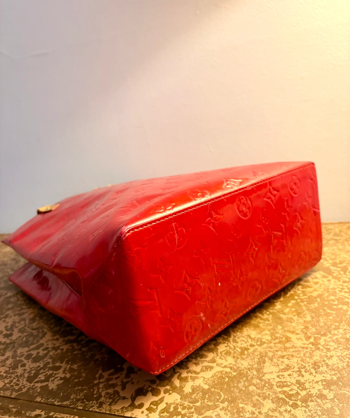 Louis Vuitton Vernis Tote Bag Red - photo 5