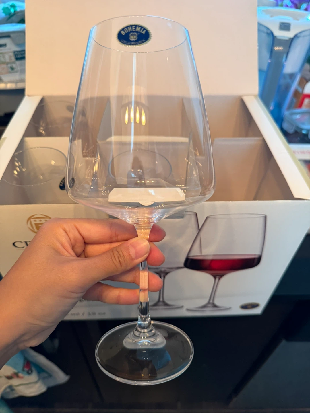Bohemia Crystal Corvus Red Wine Glasses (Set of 4)