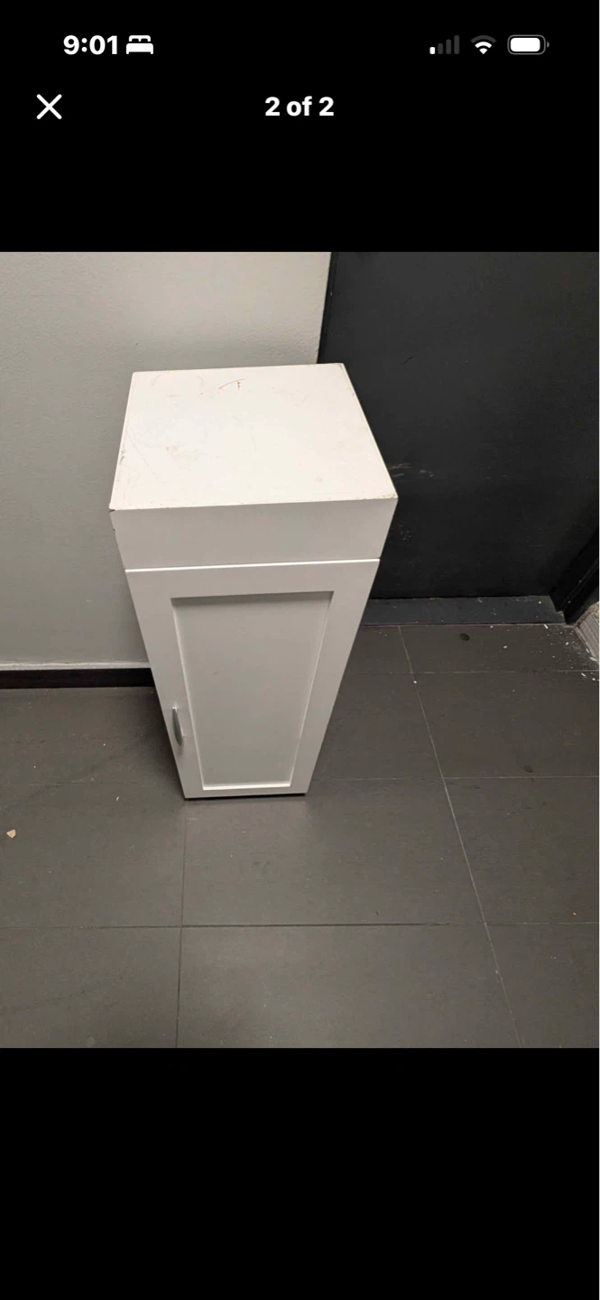 White Storage Cabinet - photo 2