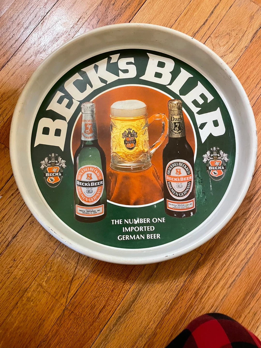Beck's Bier Metal Serving Tray