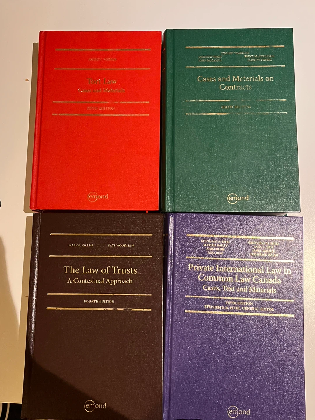 80 each Emond Law Textbooks