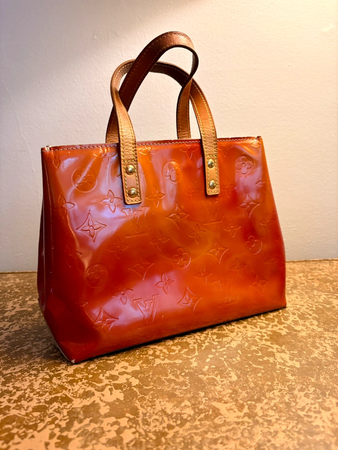 Louis Vuitton Vernis Alma PM Handbag Orange - photo 2