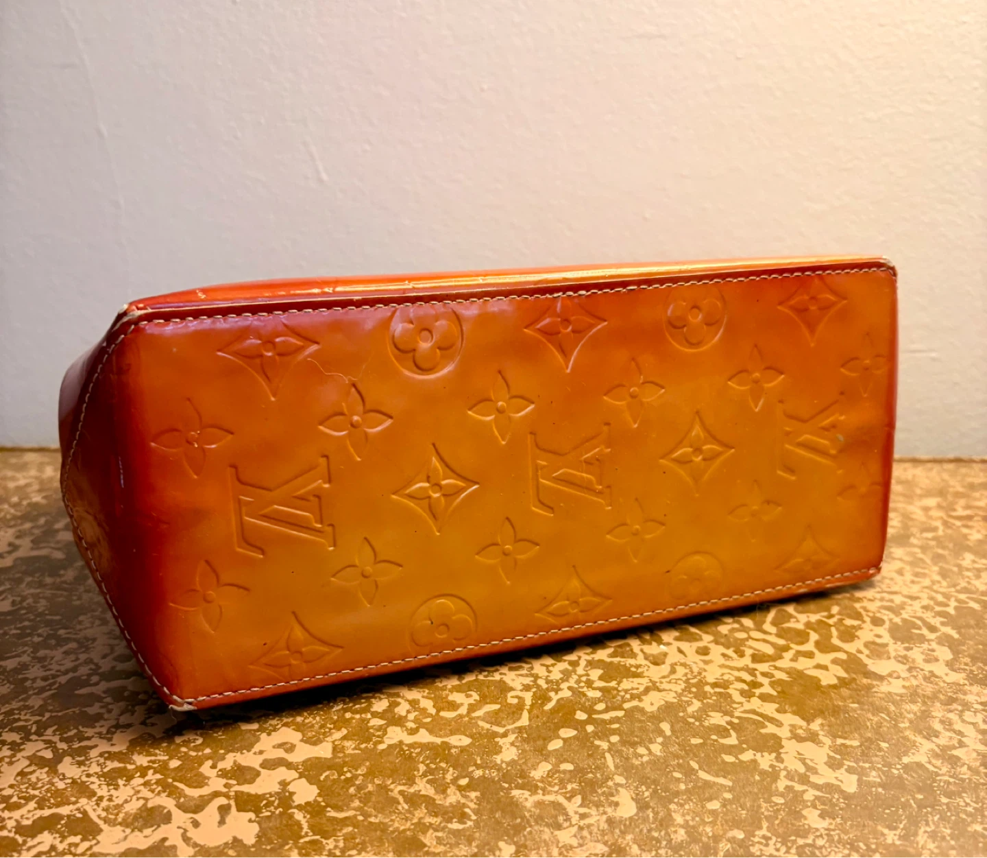 Louis Vuitton Vernis Alma PM Handbag Orange - photo 5