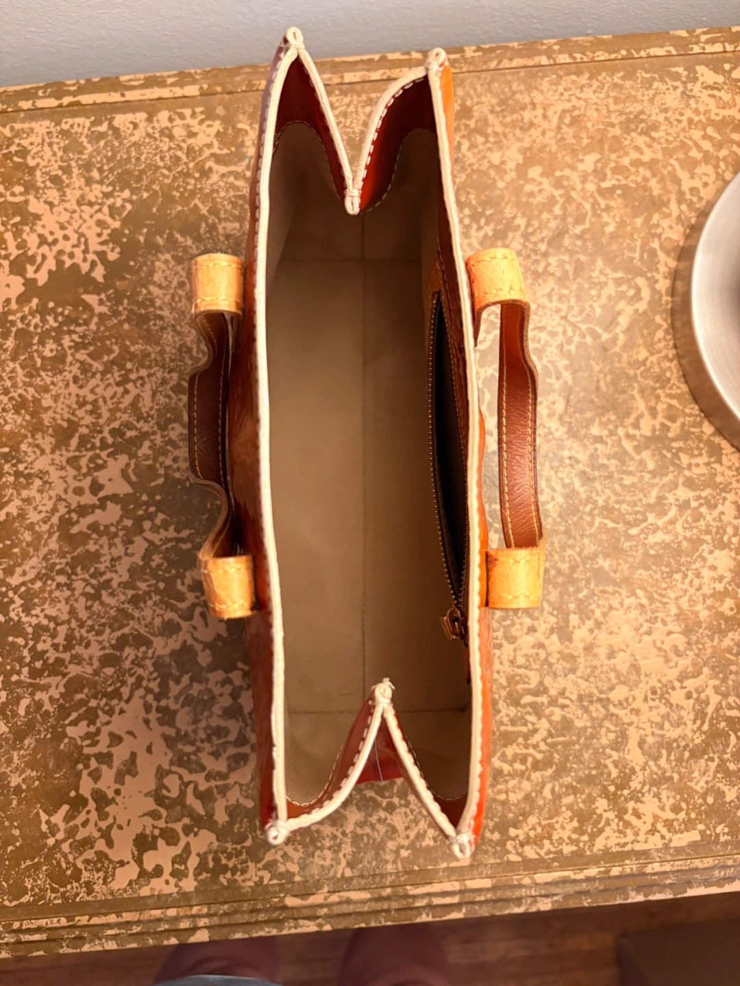 Louis Vuitton Vernis Alma PM Handbag Orange - photo 4