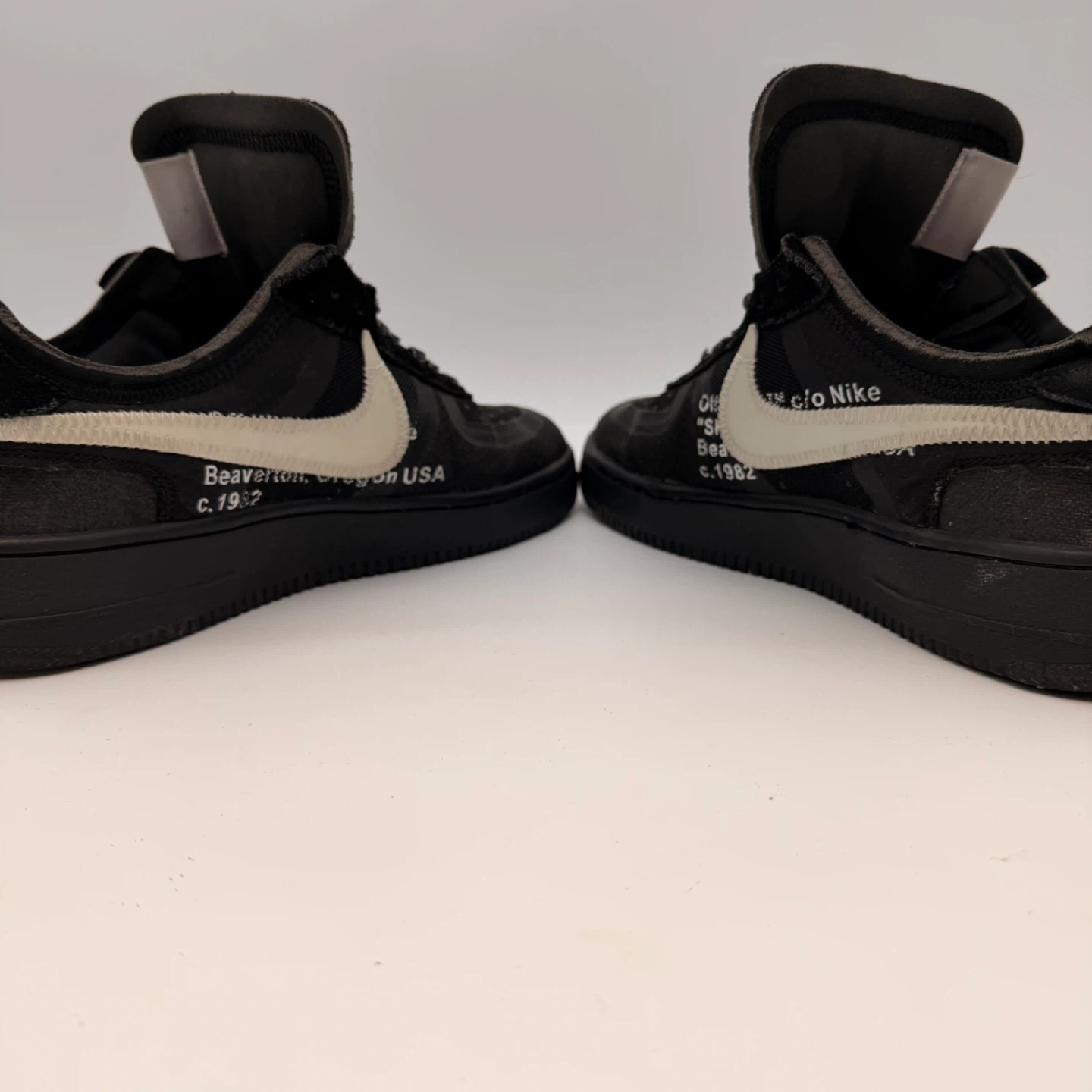 Nike Air Force 1 Off-White Black Low Size 10 - photo 5