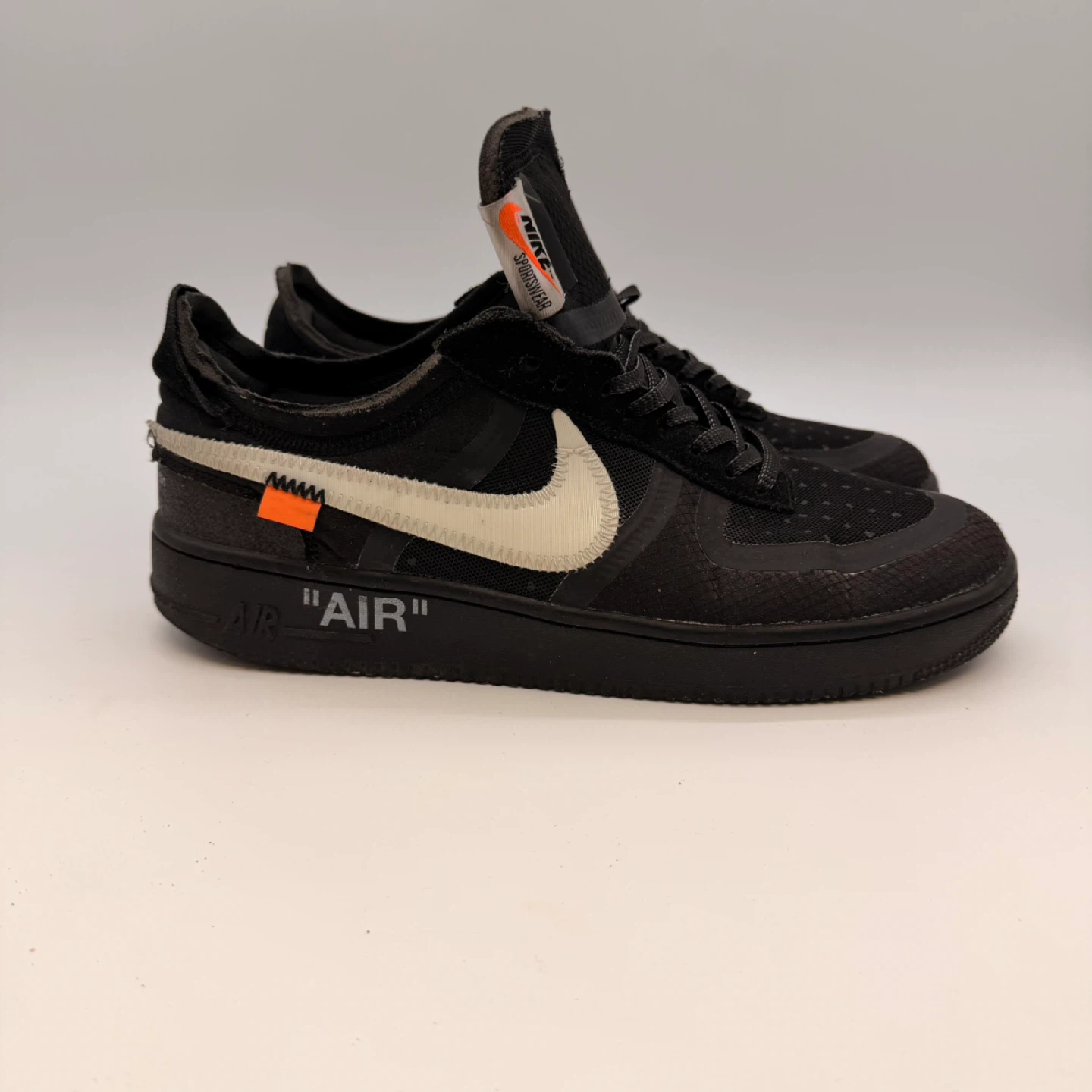 Nike Air Force 1 Off-White Black Low Size 10 - photo 2