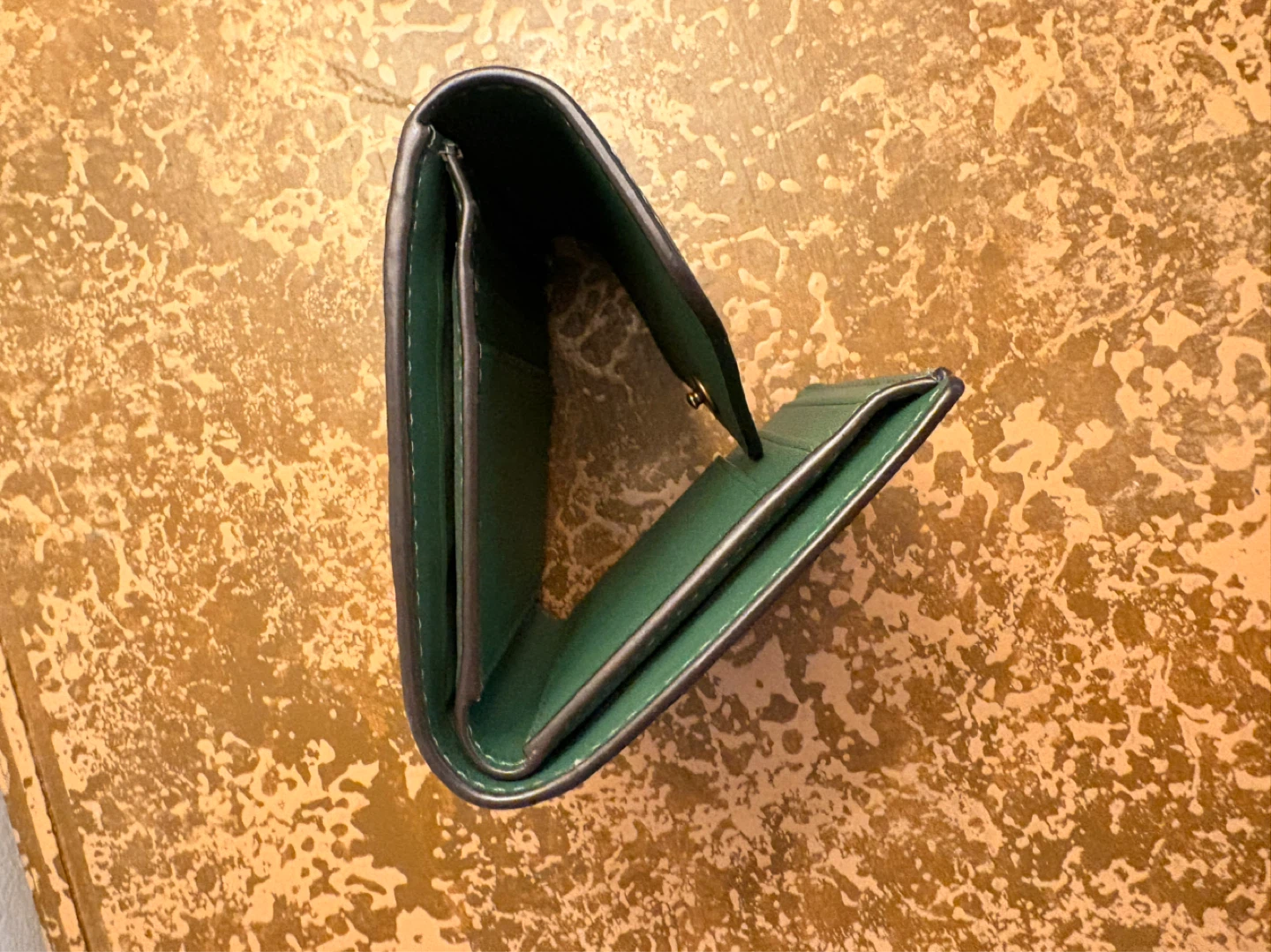 Coach Small Wallet - Green Pebbled Leather - photo 5