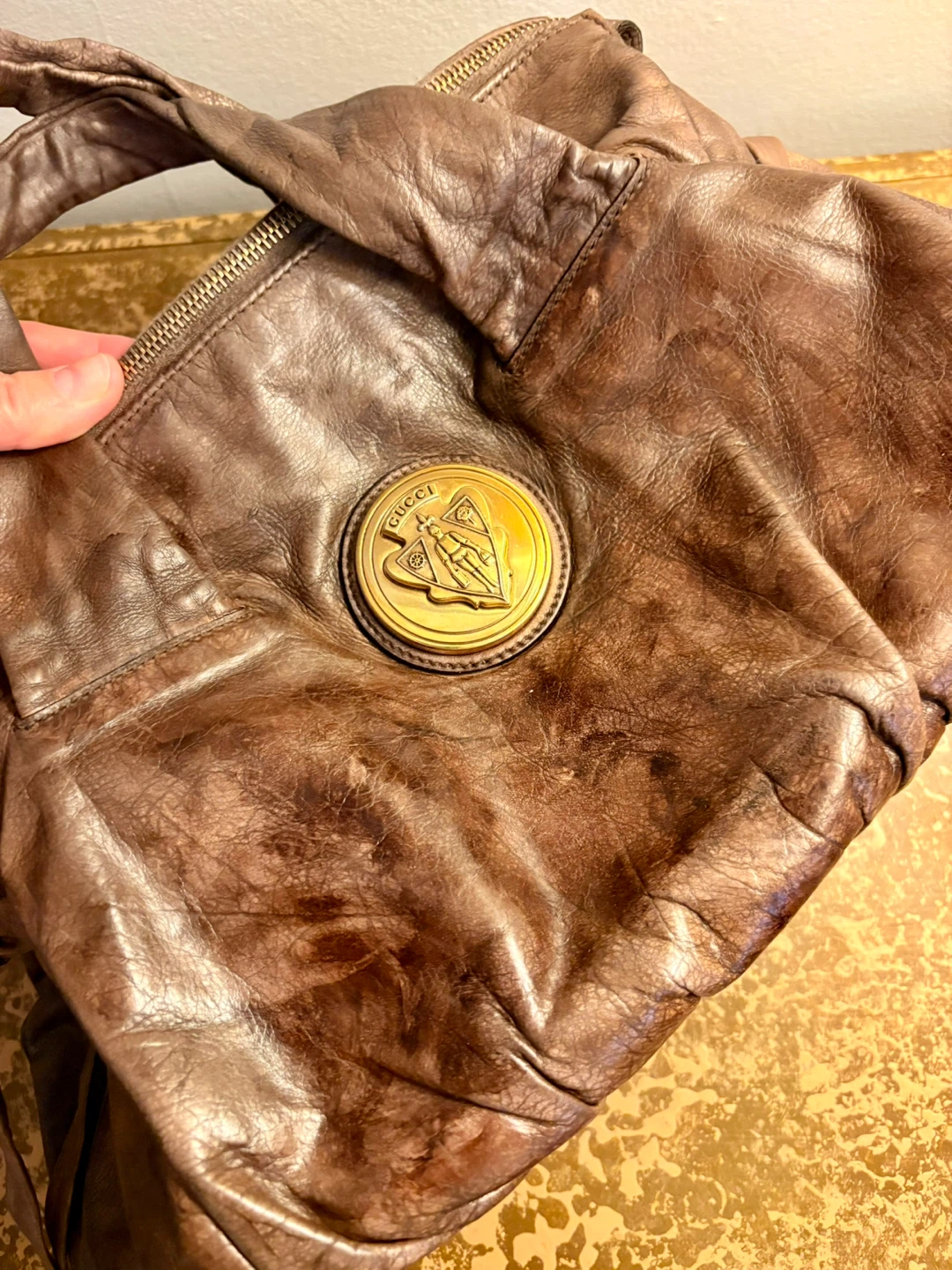 Brown Leather Gucci Hobo Bag - photo 2
