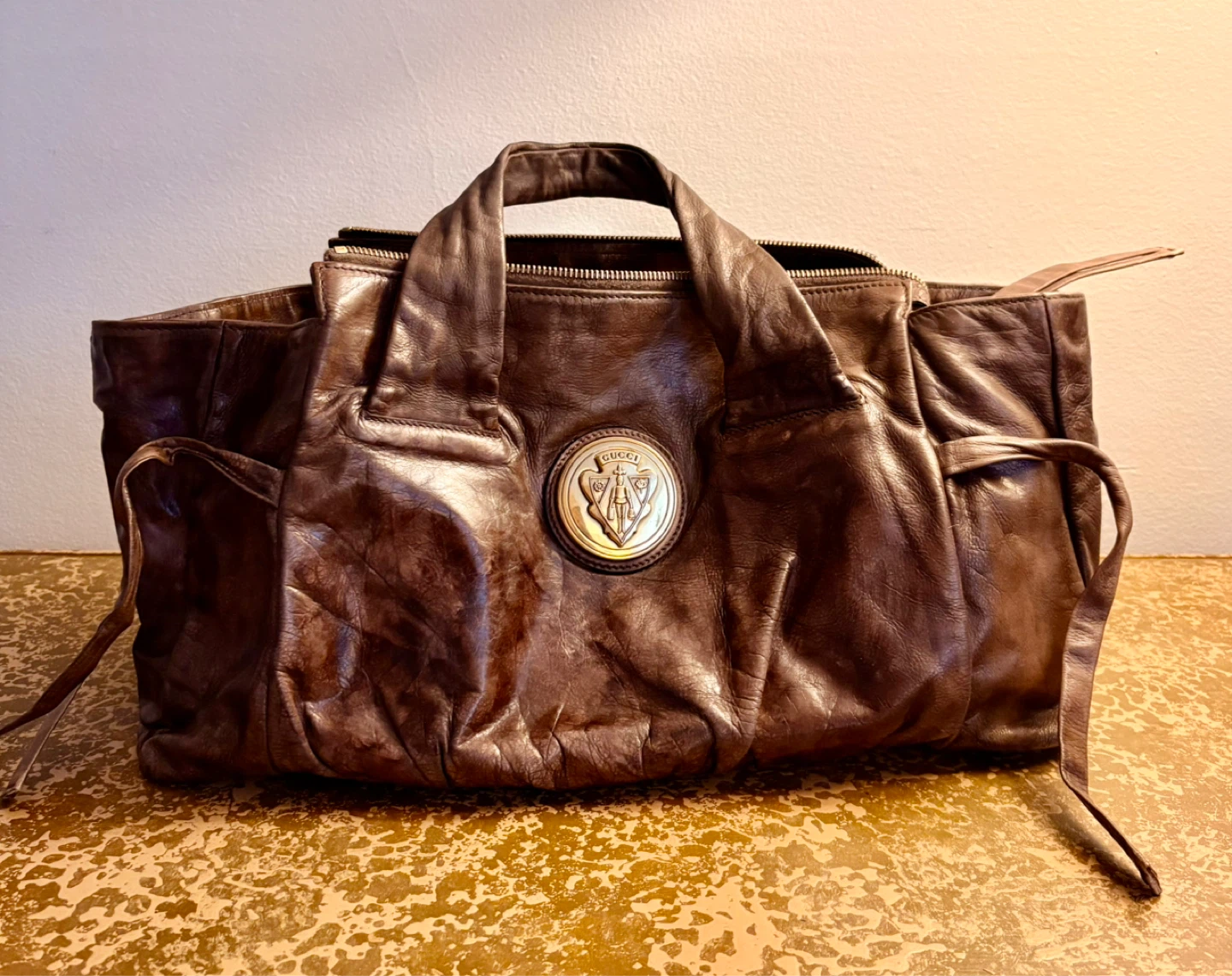 Brown Leather Gucci Hobo Bag - photo 3