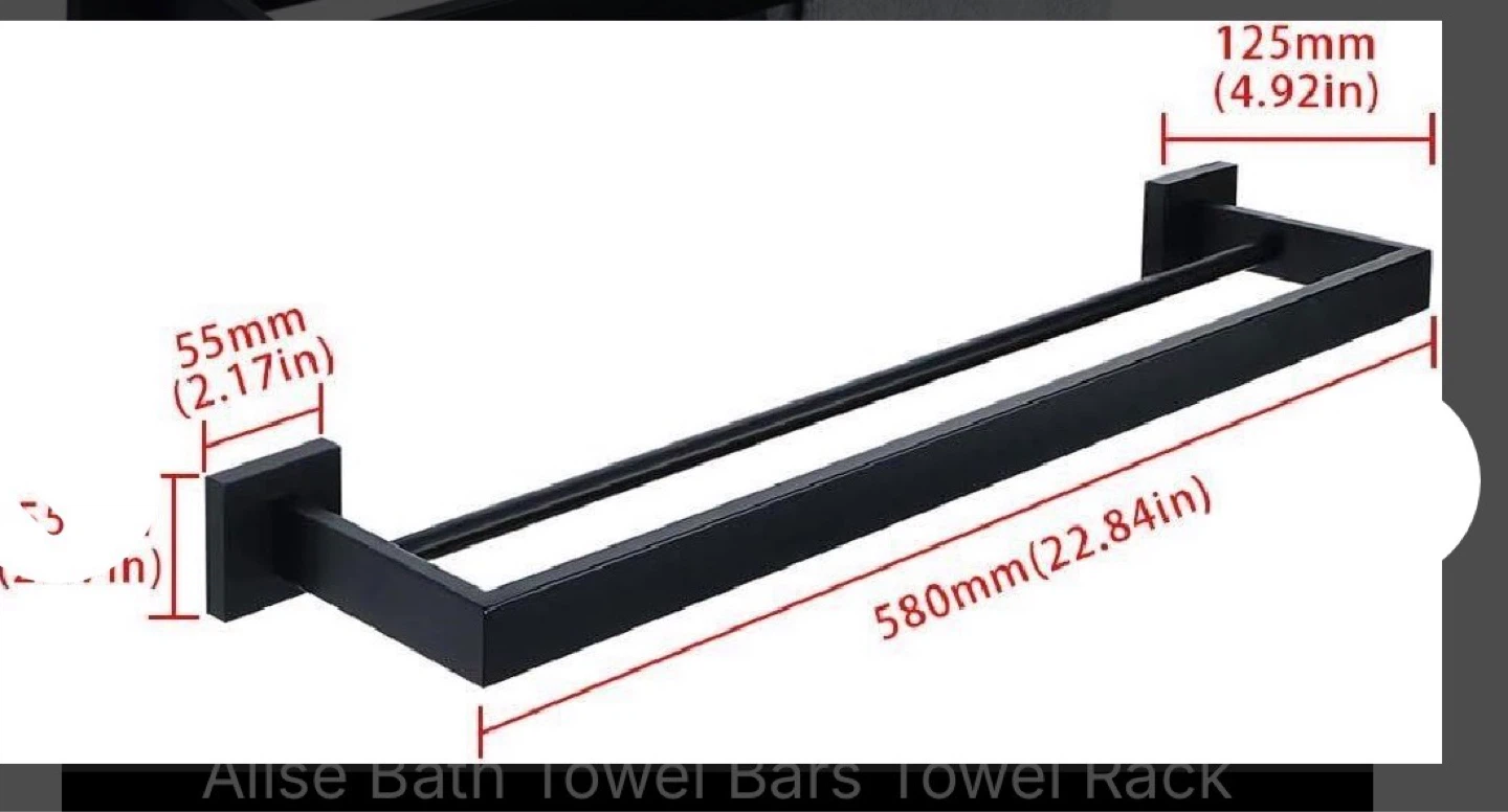 Alise Double Towel Bar - photo 2