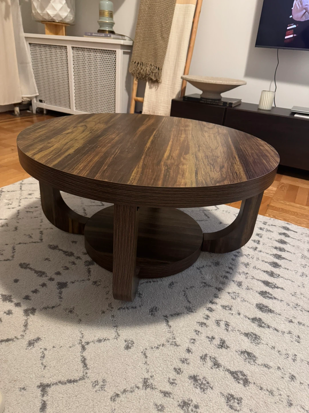 Round Wood Coffee Table