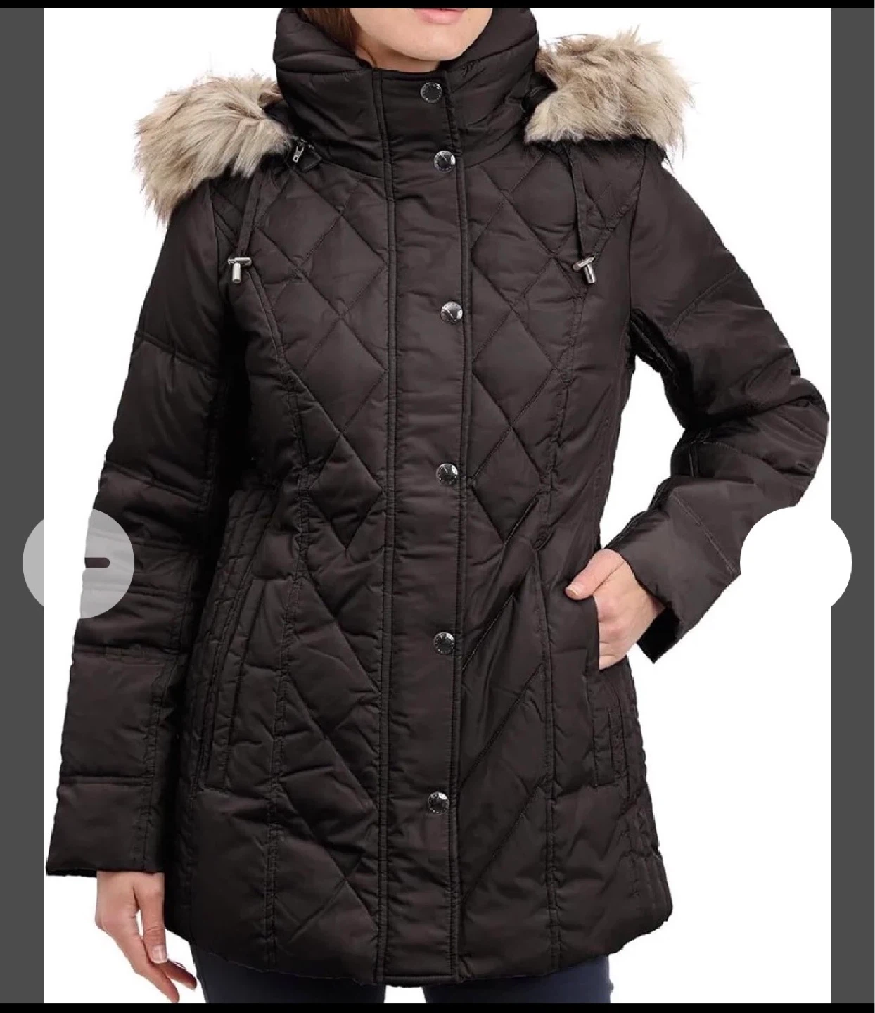 Calvin Klein Women's Quilted Puffer  - Black