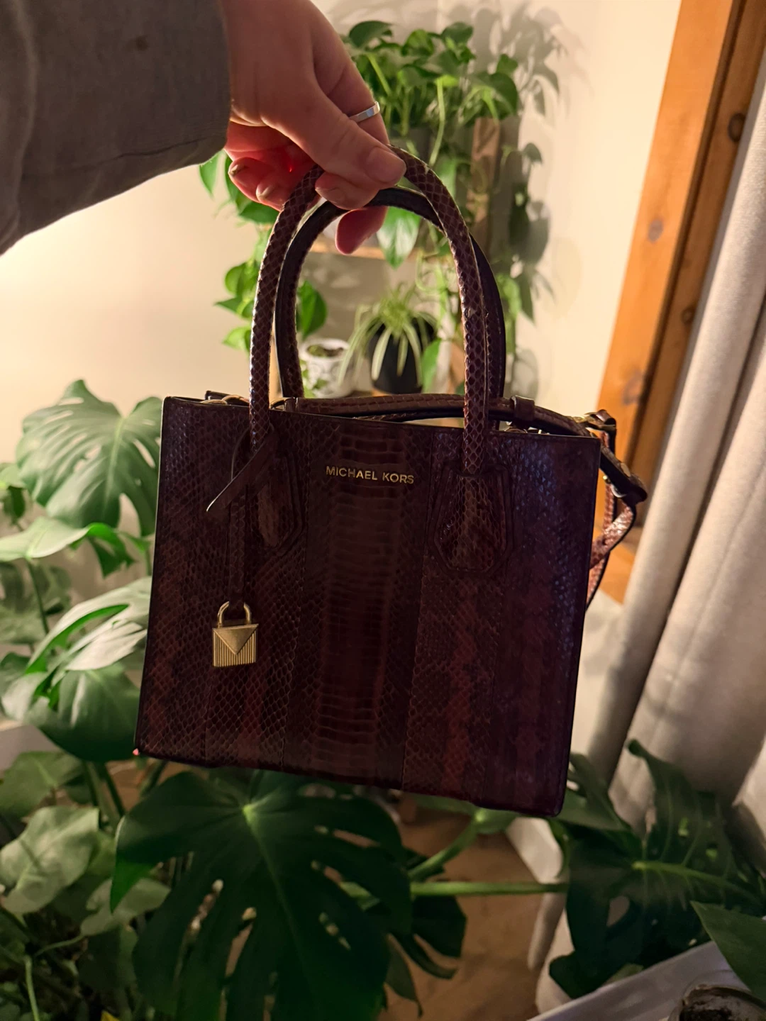 Michael Kors Snakeskin Handbag