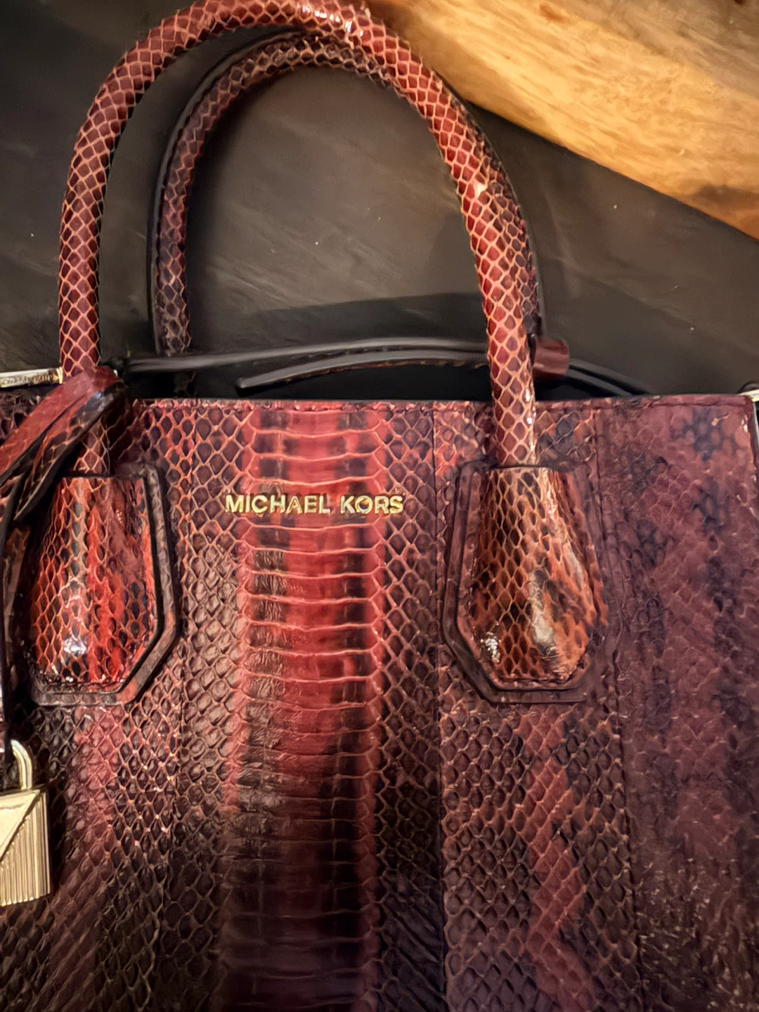 Michael Kors Snakeskin Handbag - photo 3