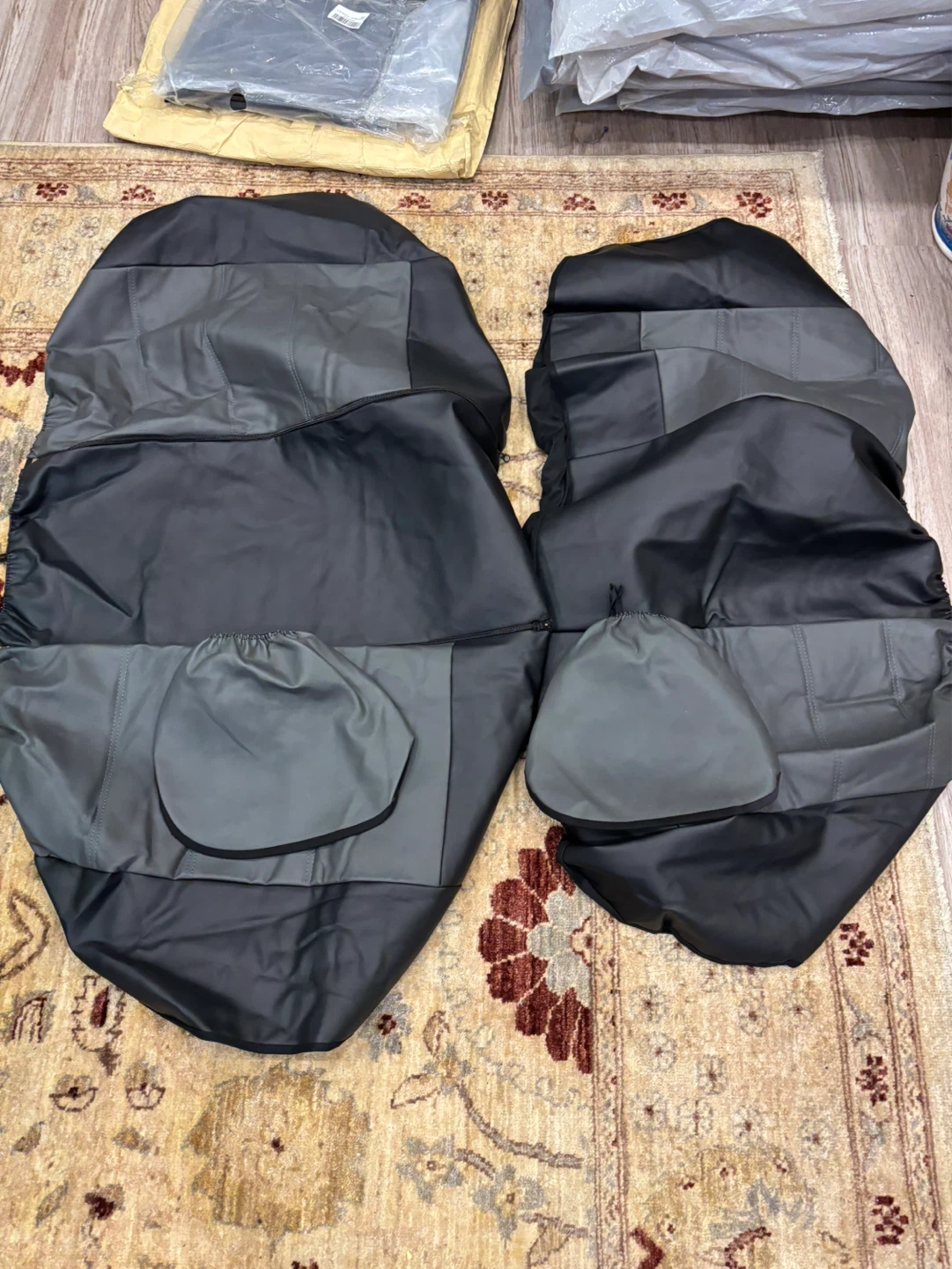 Car Seat Covers - Black and Grey