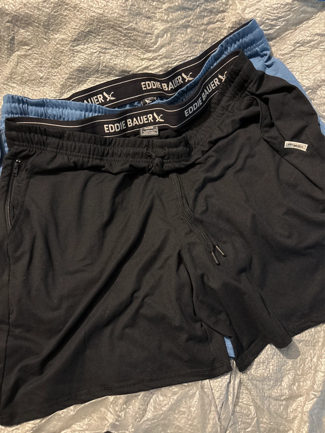 2pc NWOT Eddie Bauer Lounge Shorts - Black & Blue