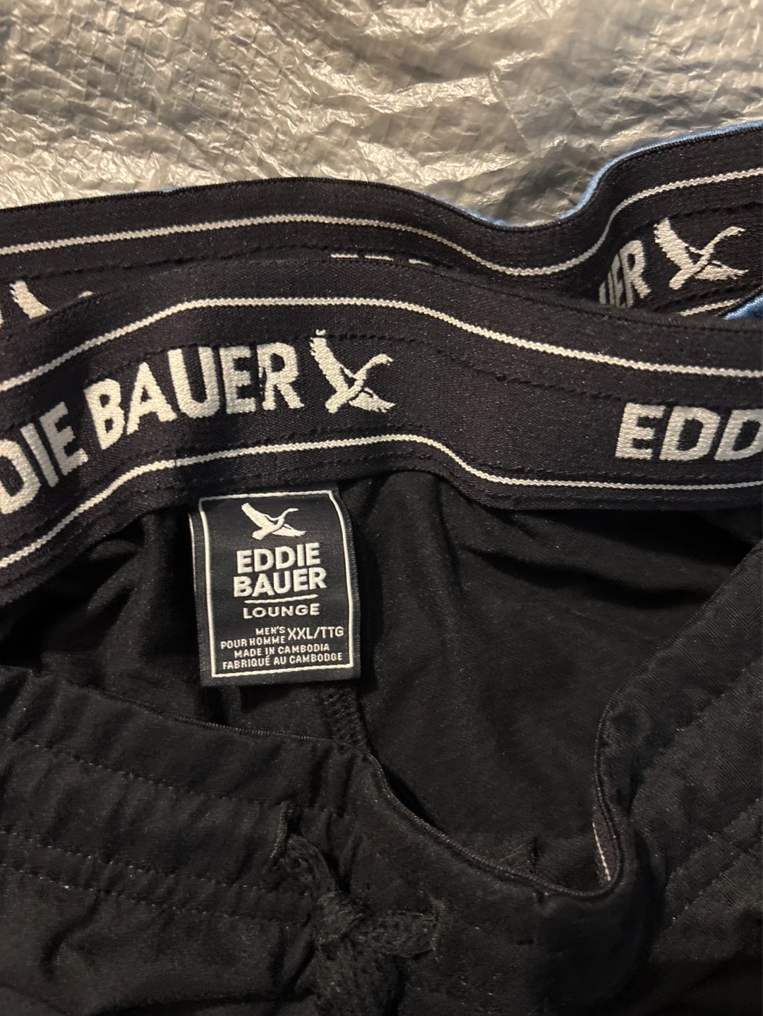 2pc NWOT Eddie Bauer Lounge Shorts - Black & Blue - photo 2