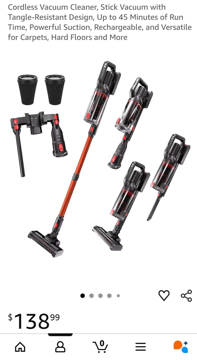 Brand NEE Cordless Stick Vacuum Cleaner - photo 3