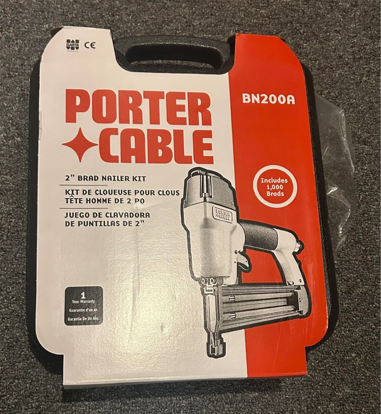 Porter Cable Brad Nailer, Compressor & Husky Air Tool Set - photo 4