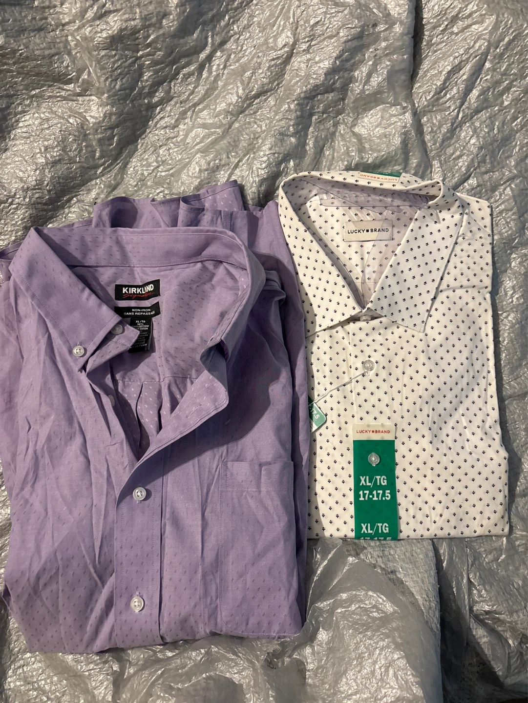 2pc Kirkland Signature XL/TG and Lucky Brand Shirts - XL