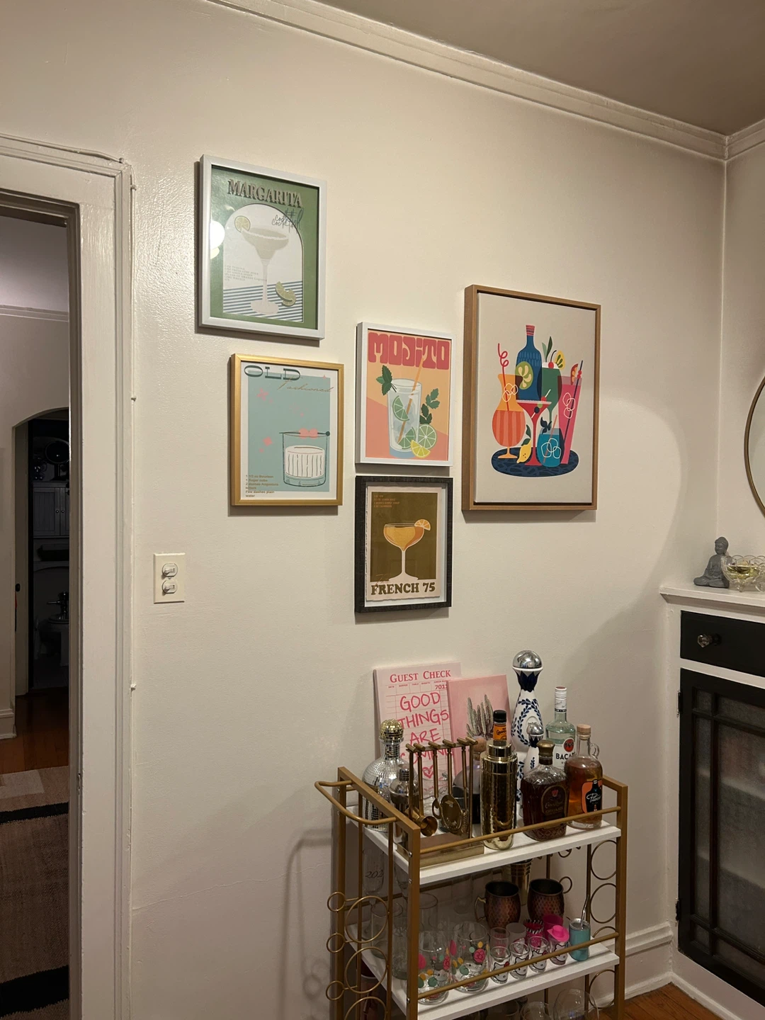 Framed "Old Fashioned" Cocktail Recipe Art Print - photo 5