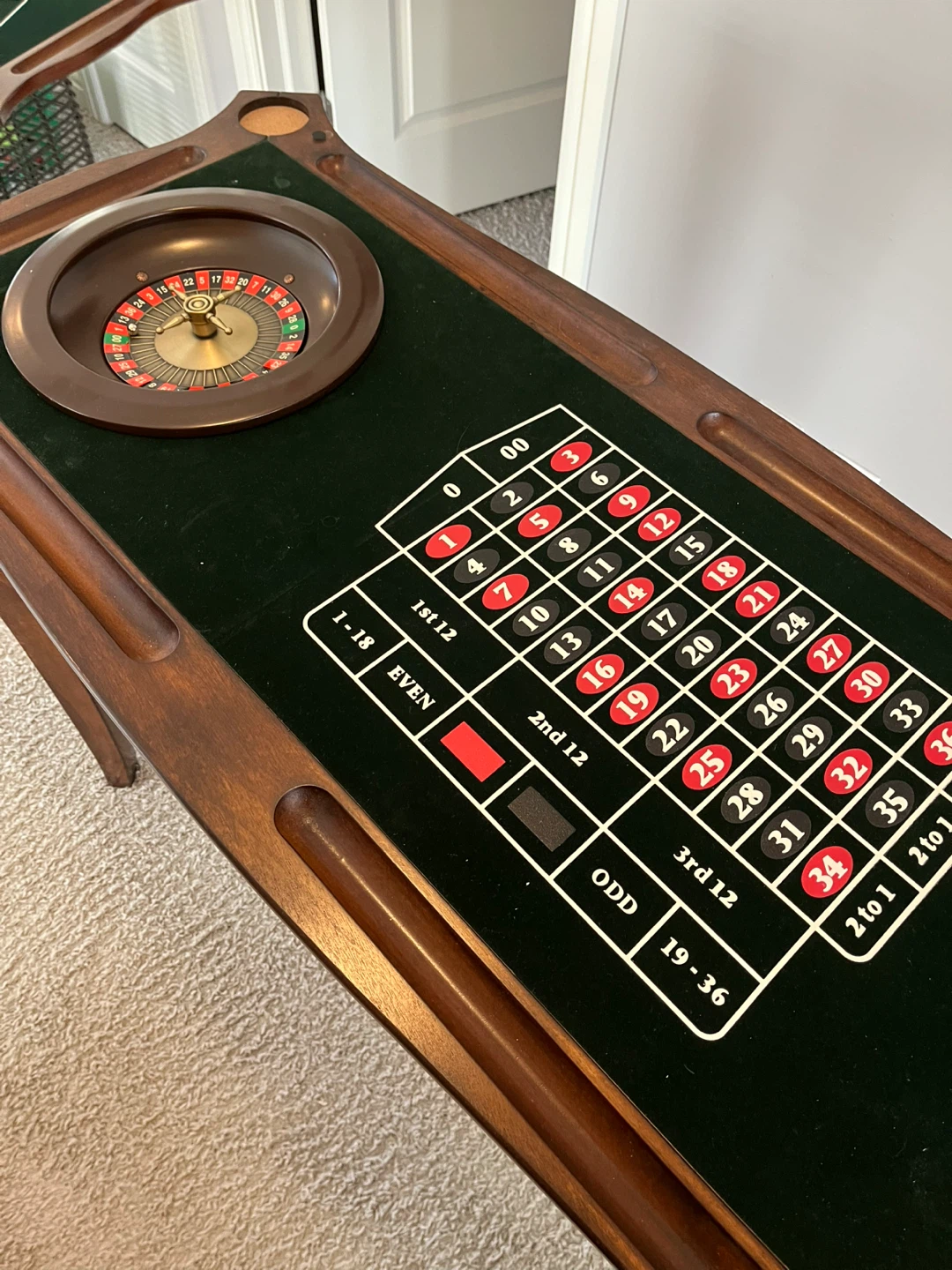 Solid Wood Game Table - Blackjack, Roulette, Craps - photo 2