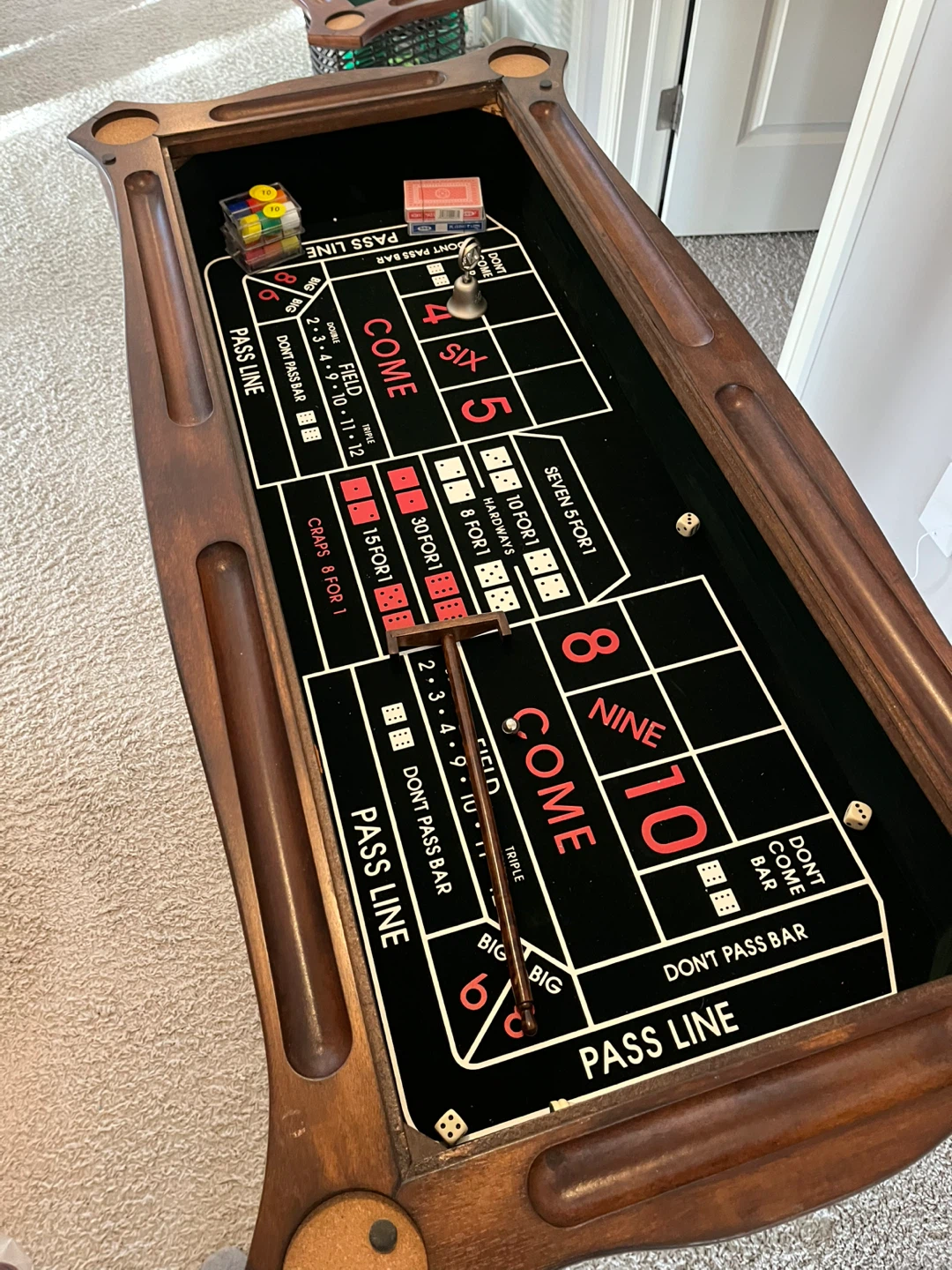 Solid Wood Game Table - Blackjack, Roulette, Craps - photo 4