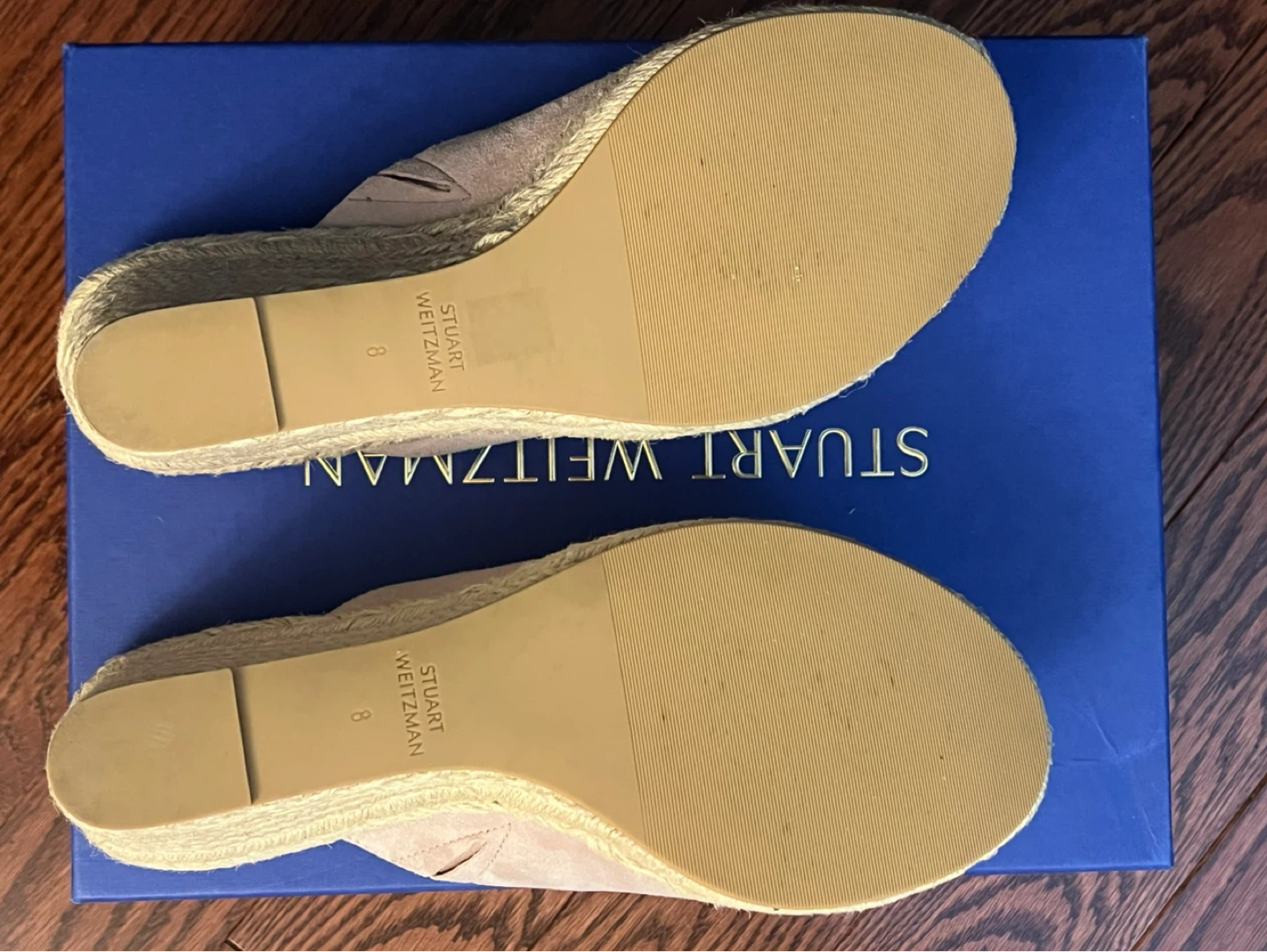 Stuart Weitzman Suede Espadrille Wedge Mules - photo 2