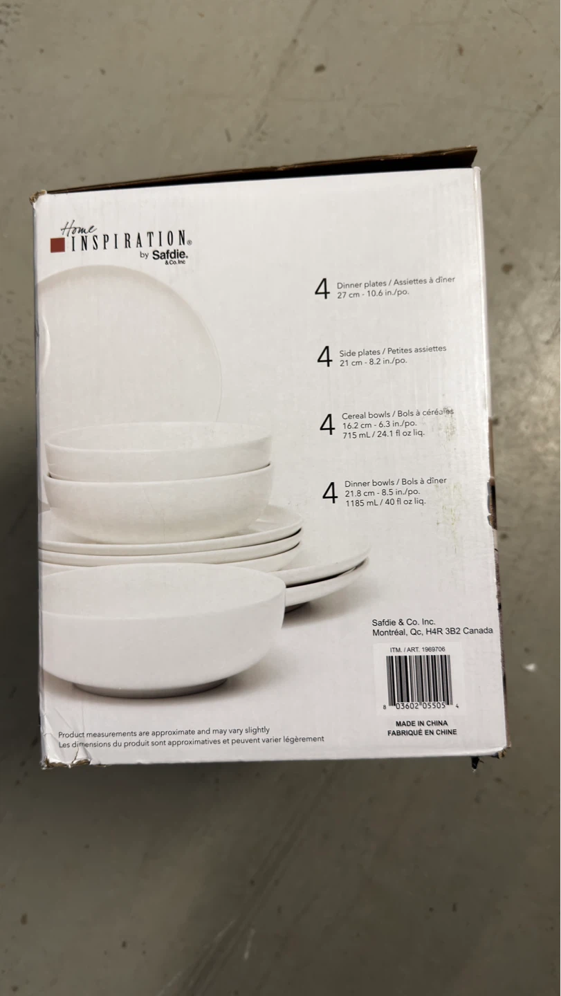 Home Inspiration by Safdie 16 Piece Porcelain Dinnerware Set - photo 2