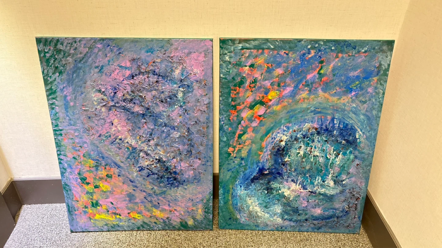 Two Abstract Paintings - photo 2