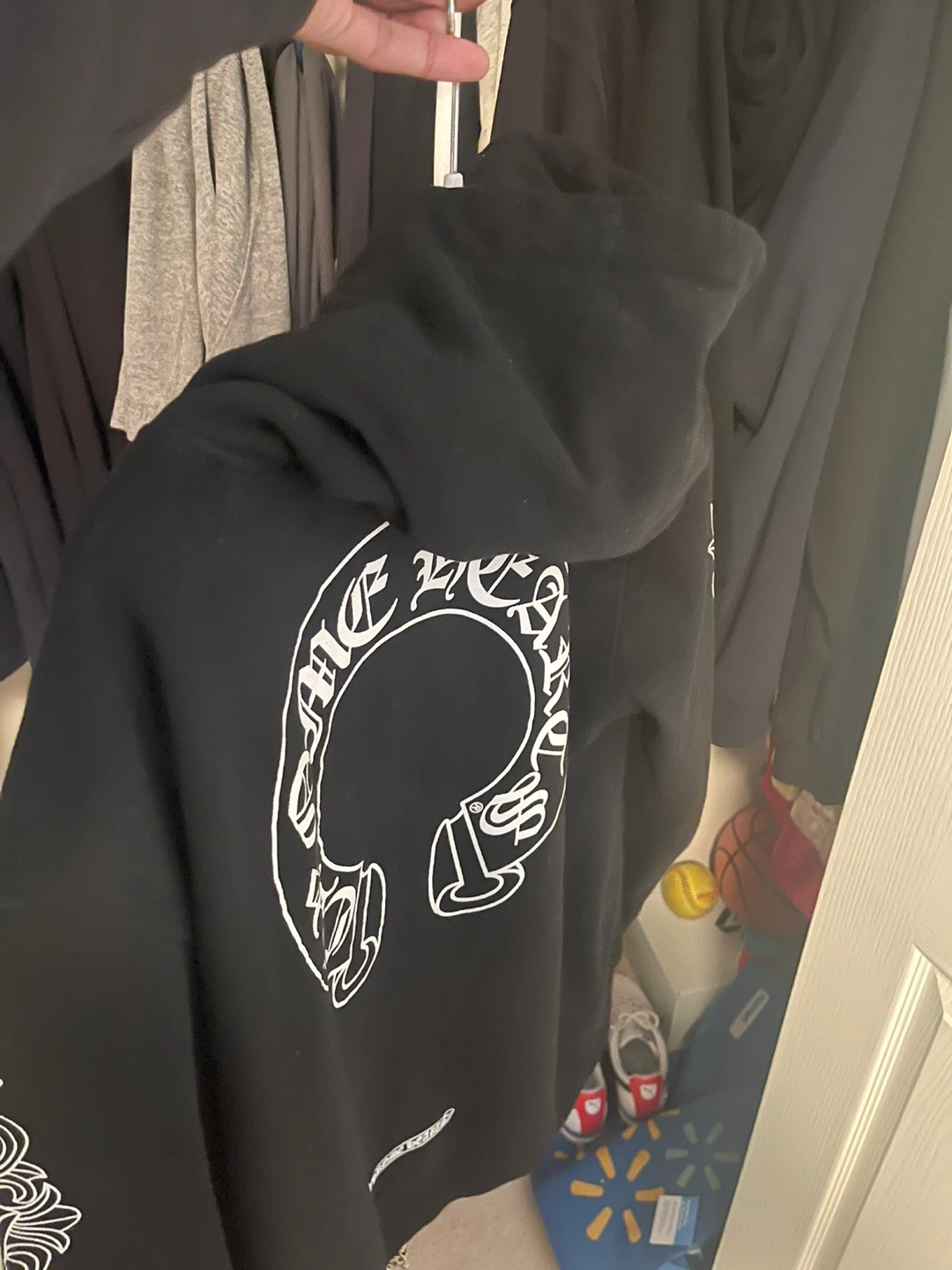Chrome Hearts Black Zip-Up Hoodie - photo 2